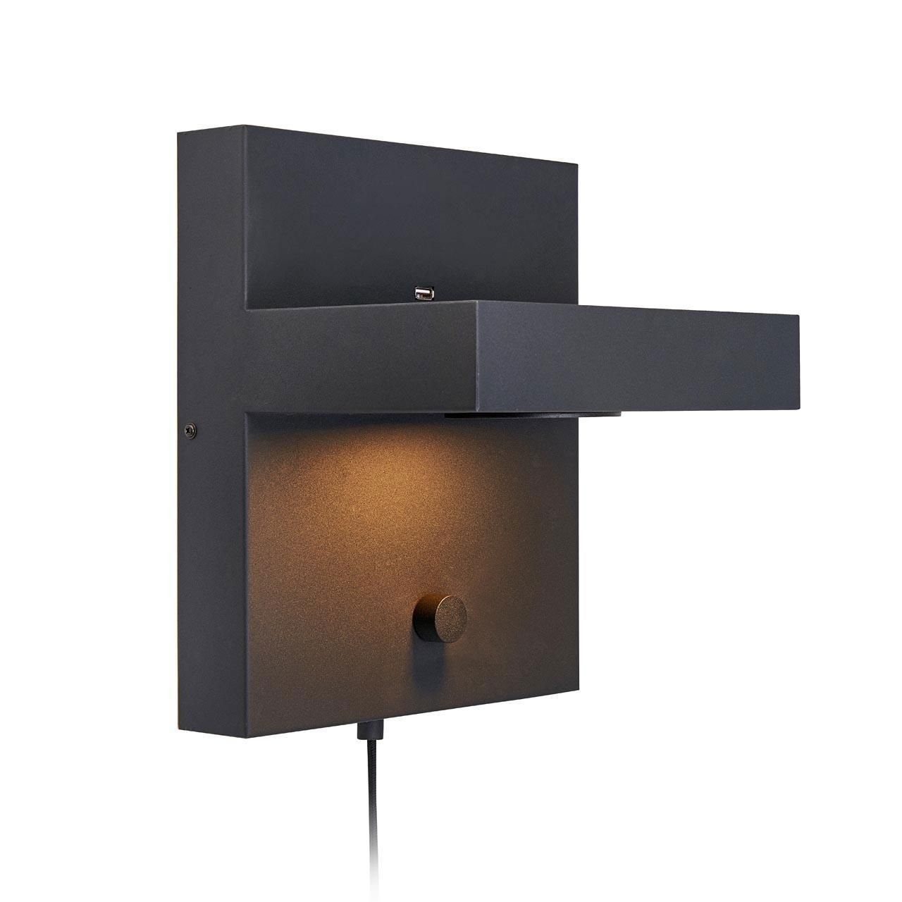 Изображение товара Настенный светодиодный светильник MarkSlojd 2 м² черный современный дизайн