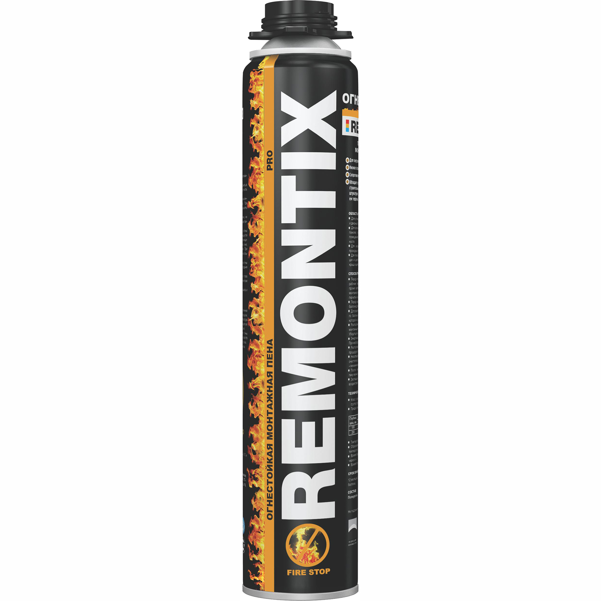 Изображение товара Пена монтажная профессиональная REMONTIX 82035168 0.7л Изображение товара Пена монтажная профессиональная REMONTIX 82035168 0.7л