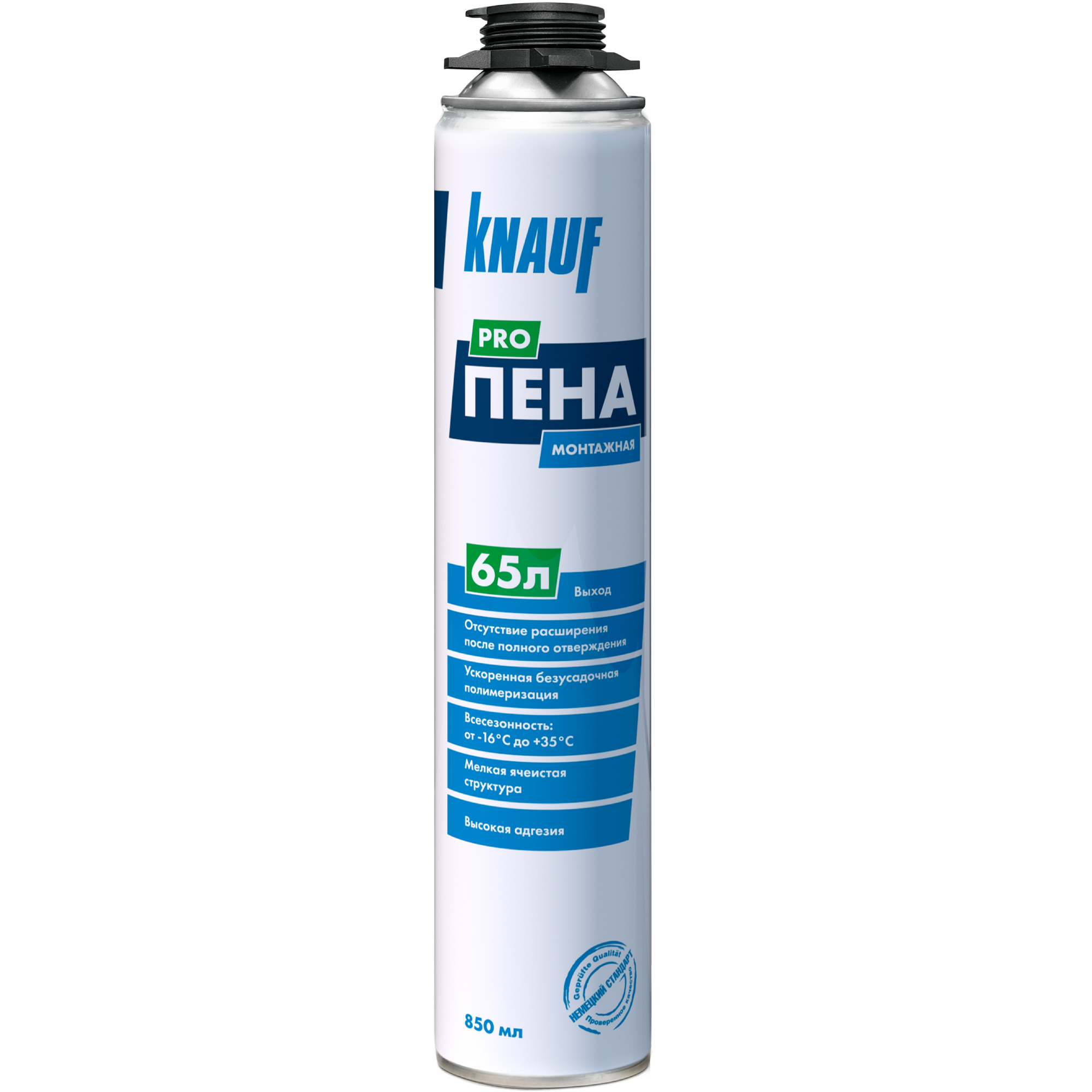 Изображение товара Пена монтажная профессиональная Knauf 82697642 0.8л Изображение товара Пена монтажная профессиональная Knauf 82697642 0.8л