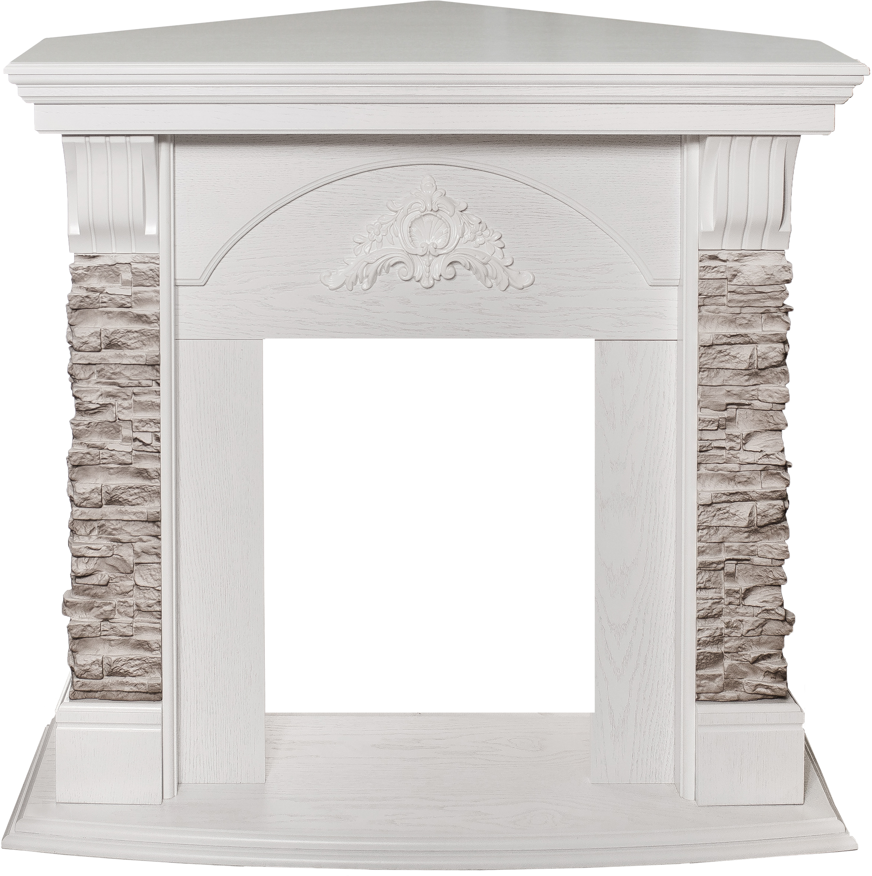 Изображение товара Обрамление для камина Athena Corner GR STD/EUG, декоративный портал для электрокамина, Россия