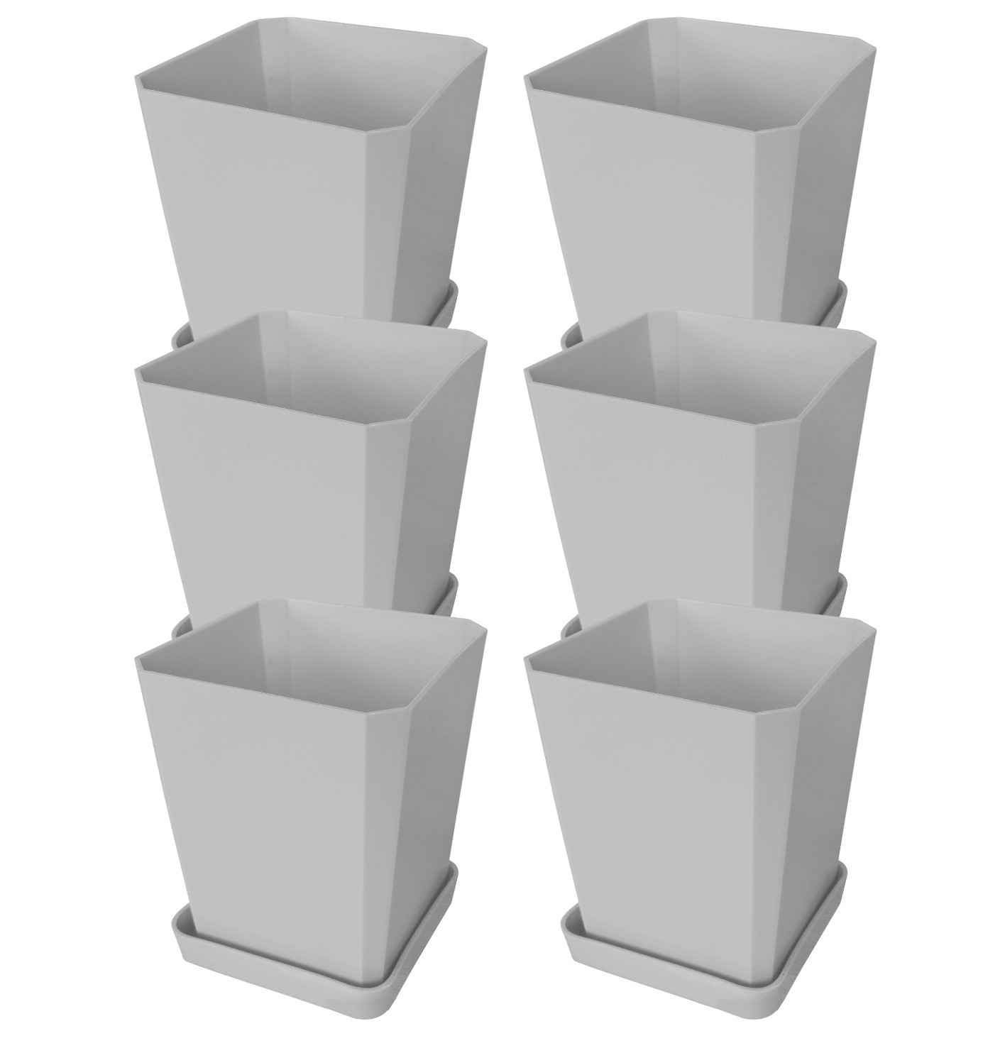 Изображение товара Набор горшков для рассады Пеликан 335 Белый 17x18x8.5см 0.75л