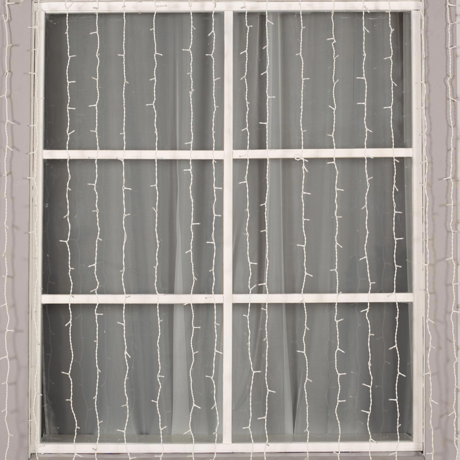 Изображение товара Электрогирлянда комнатная Luazon Lighting 1080256 Занавес 2x6м 1440 ламп холодный белый 1 режим работы