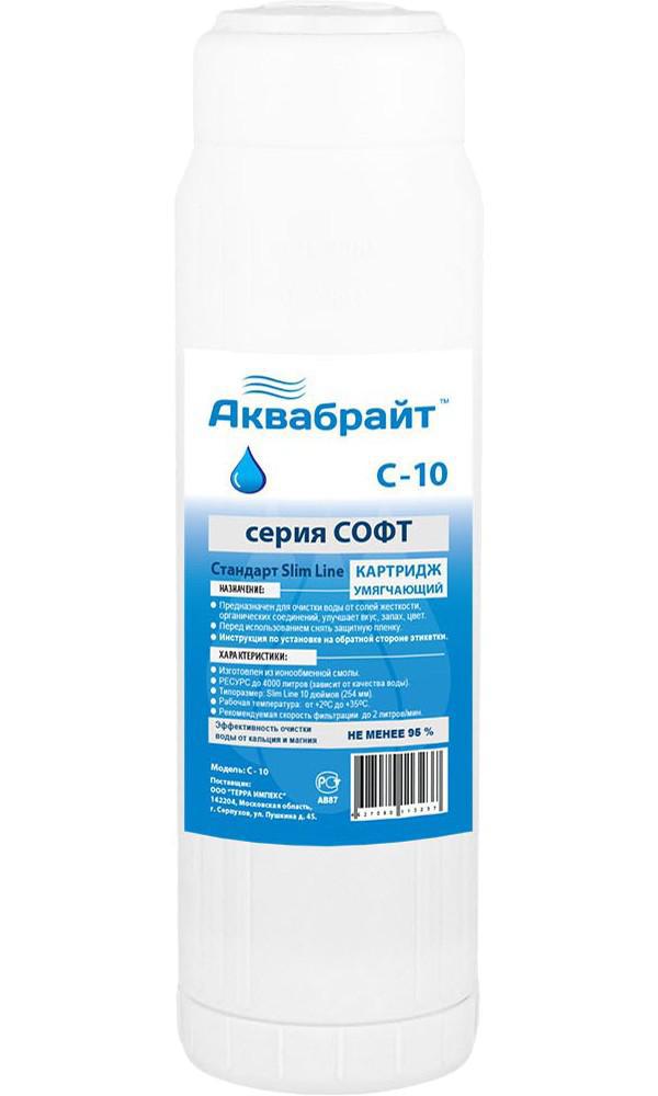 Изображение товара Картридж для фильтров Аквабрайт С-10 для воды 10 дюймов