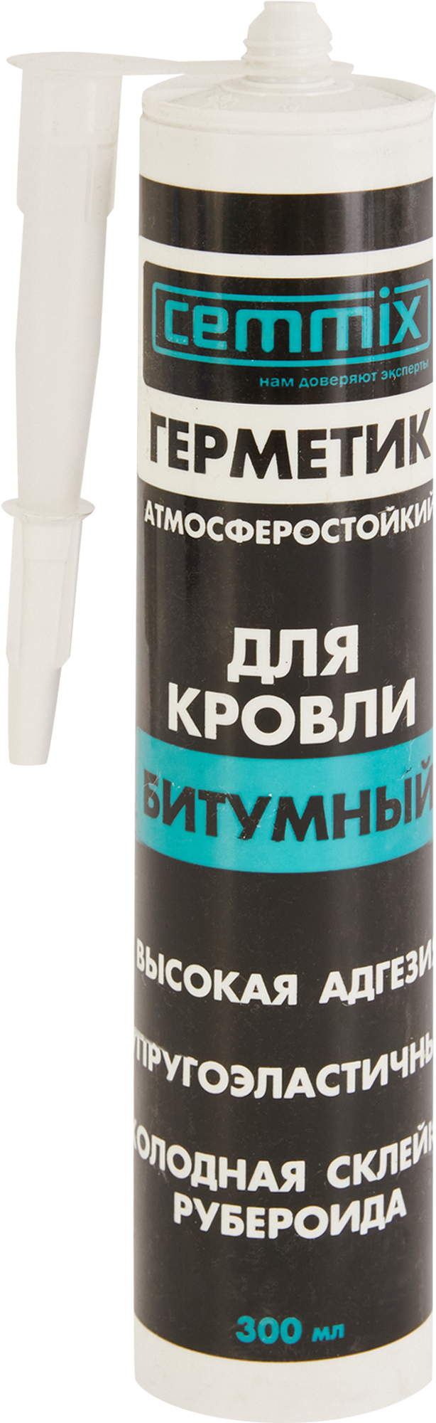 Изображение товара Герметик кровельный битумный Cemmix 300 мл