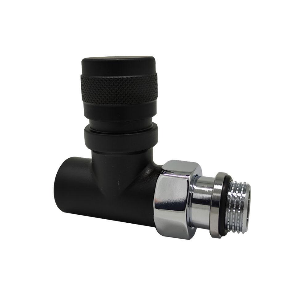 Изображение товара Вентиль на подачу прямой SR Rubinetterie Tondera 1/2" чёрный