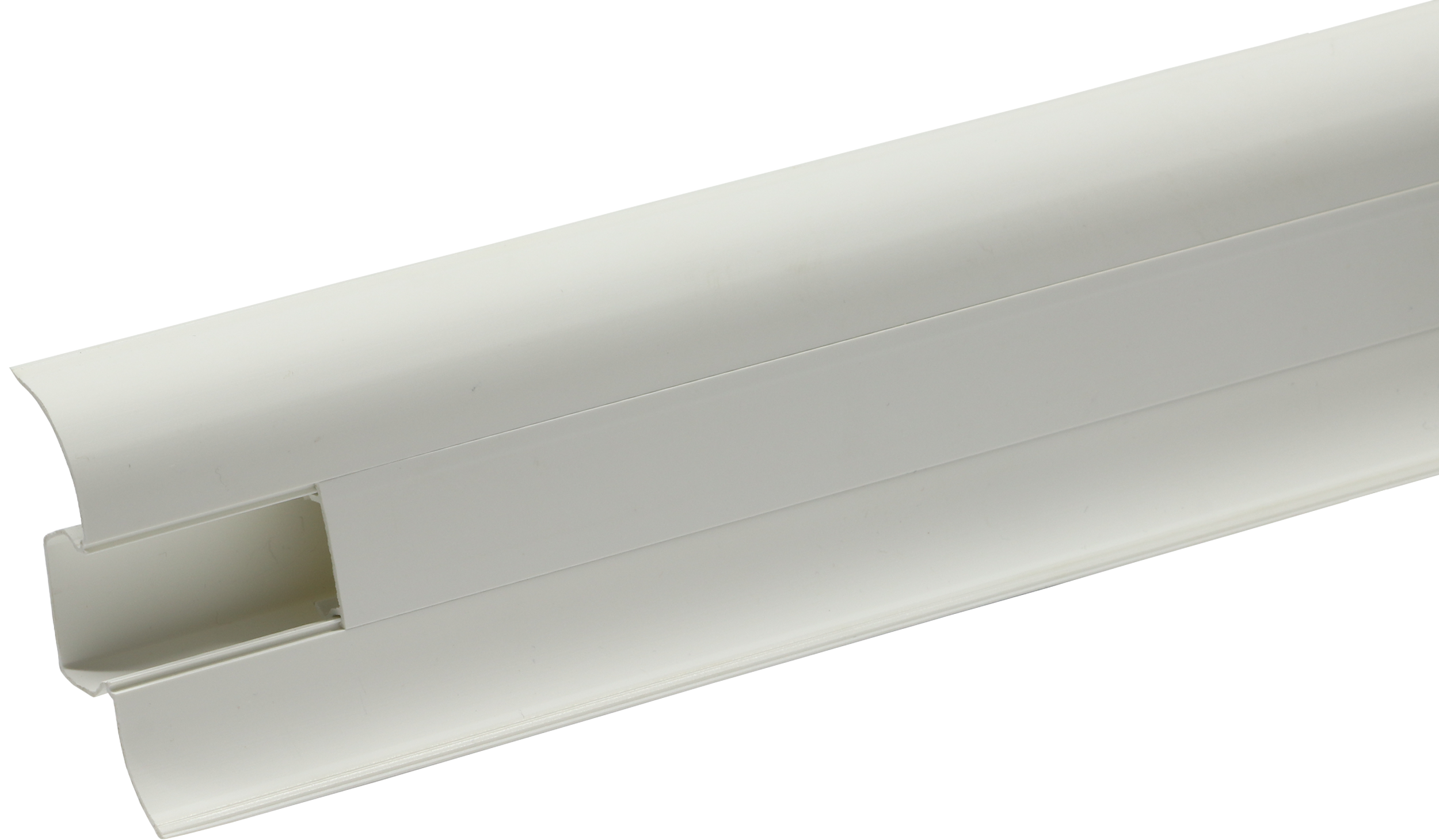 Плинтус напольный Artens ПВХ 5.5 см 2.5 м цвет белый