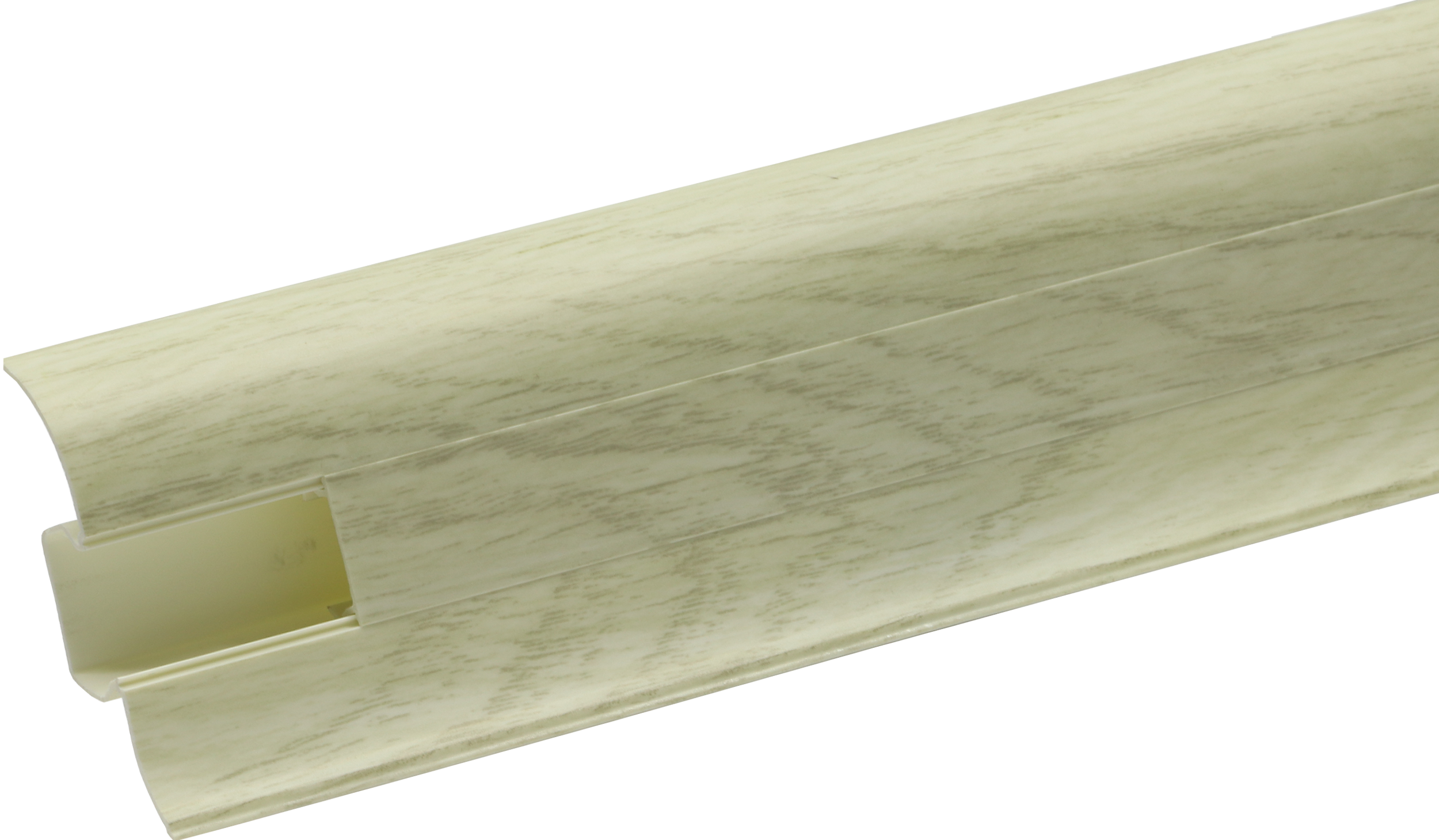Плинтус напольный Artens ПВХ Дуб Молочный 5.5 см 2.5 м