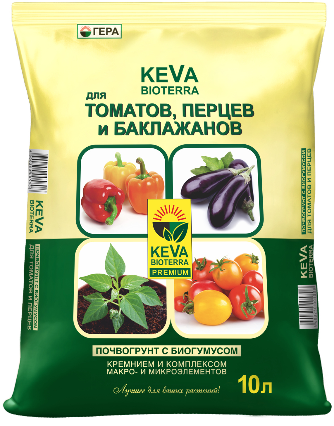 Изображение товара Грунт для томатов и перцев Keva Bioterra 10 л