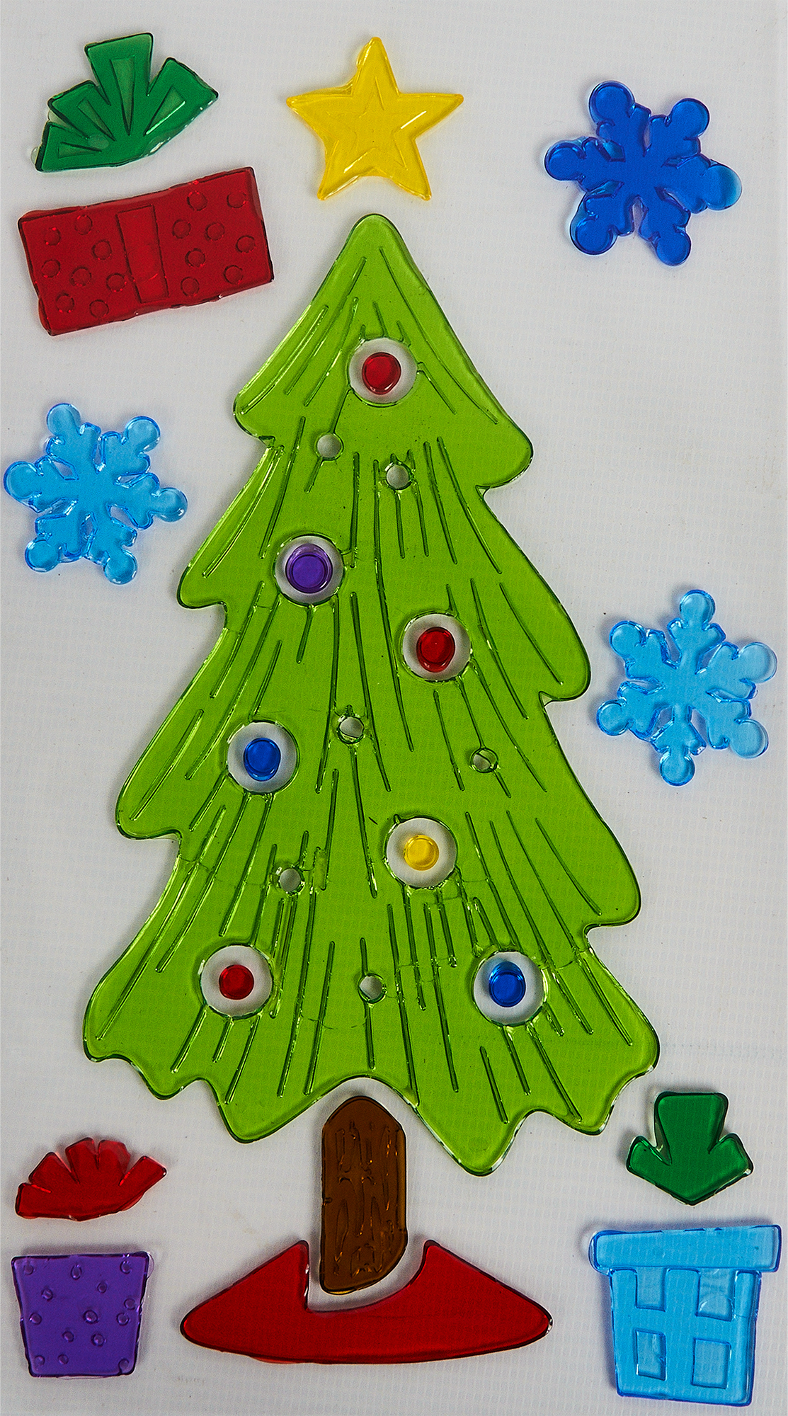 Изображение товара Набор новогодних наклеек Новогодняя елка праздничный декор для интерьера