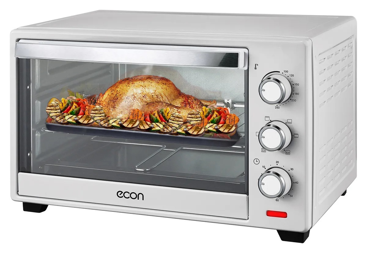 Изображение товара Электропечь econ ECO-G2601MO 26л белая с грилем и вертелом