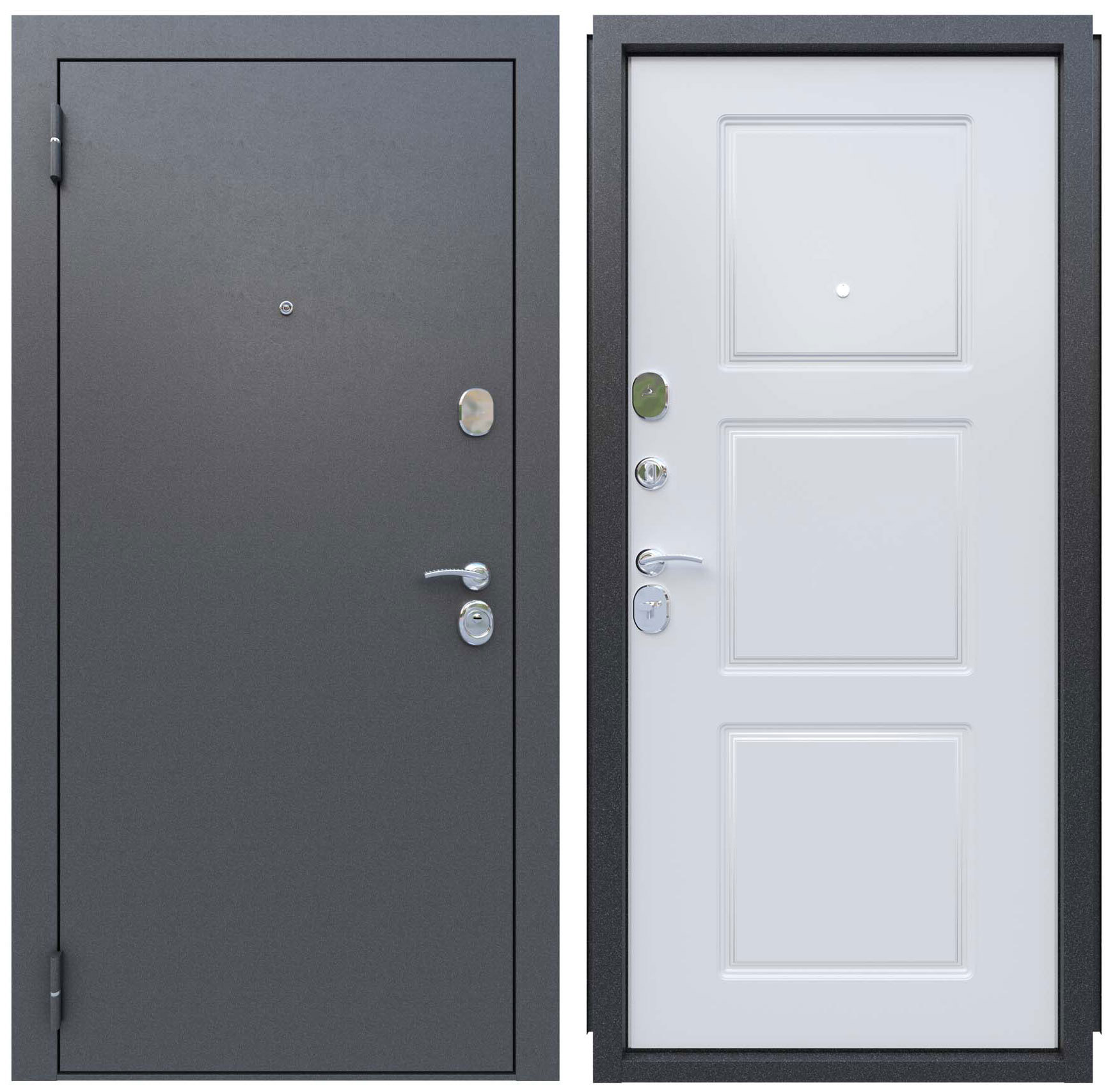 Изображение товара Входная металлическая дверь Британия 960 мм левая с двумя замками и глазком