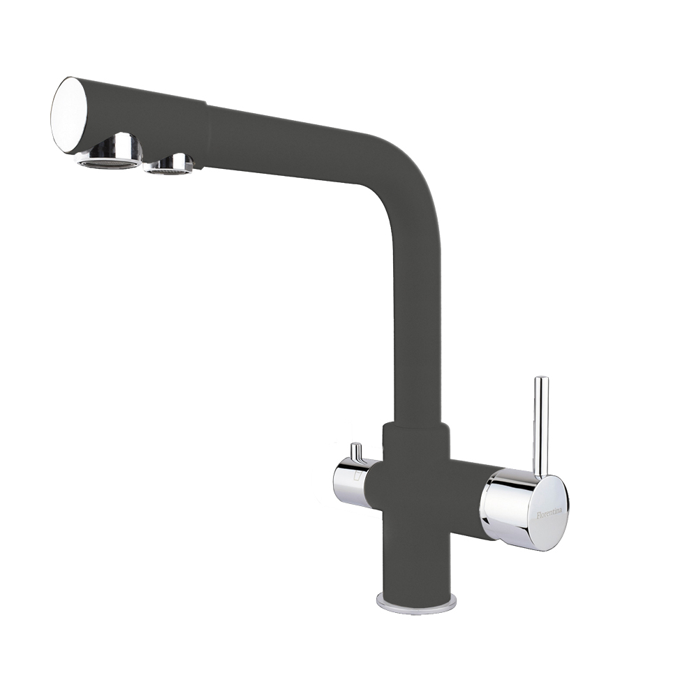 Изображение товара Смеситель для кухни однорычажный Florentina Арес FL излив 32 см черный