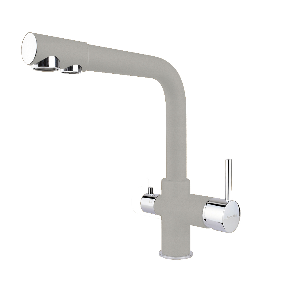 Изображение товара Смеситель для кухни однорычажный Florentina Арес FL излив 32 см цвет грей