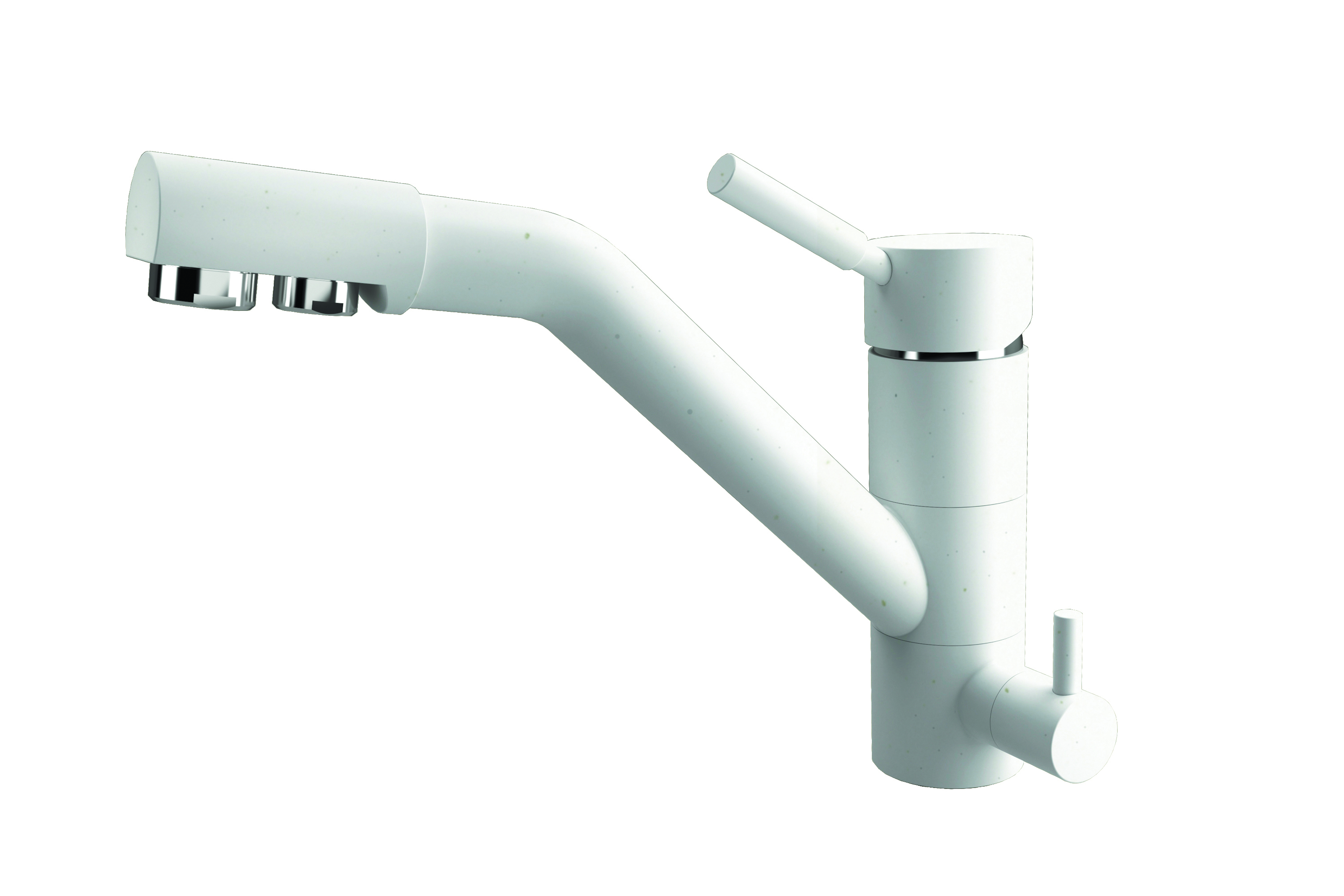 Изображение товара Однорычажный смеситель Нота DG излив 15 см цвет белый