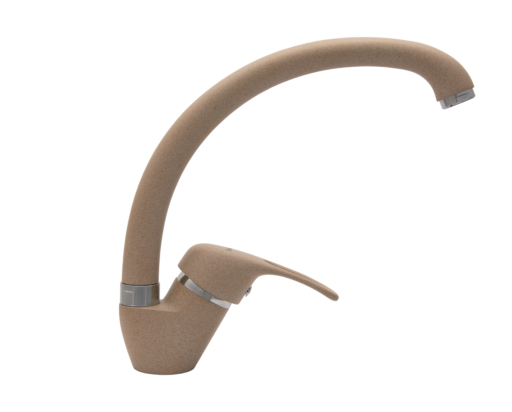 Изображение товара Кухонный смеситель Florentina Омега FL однорычажный с высоким изливом 28 см бежевый