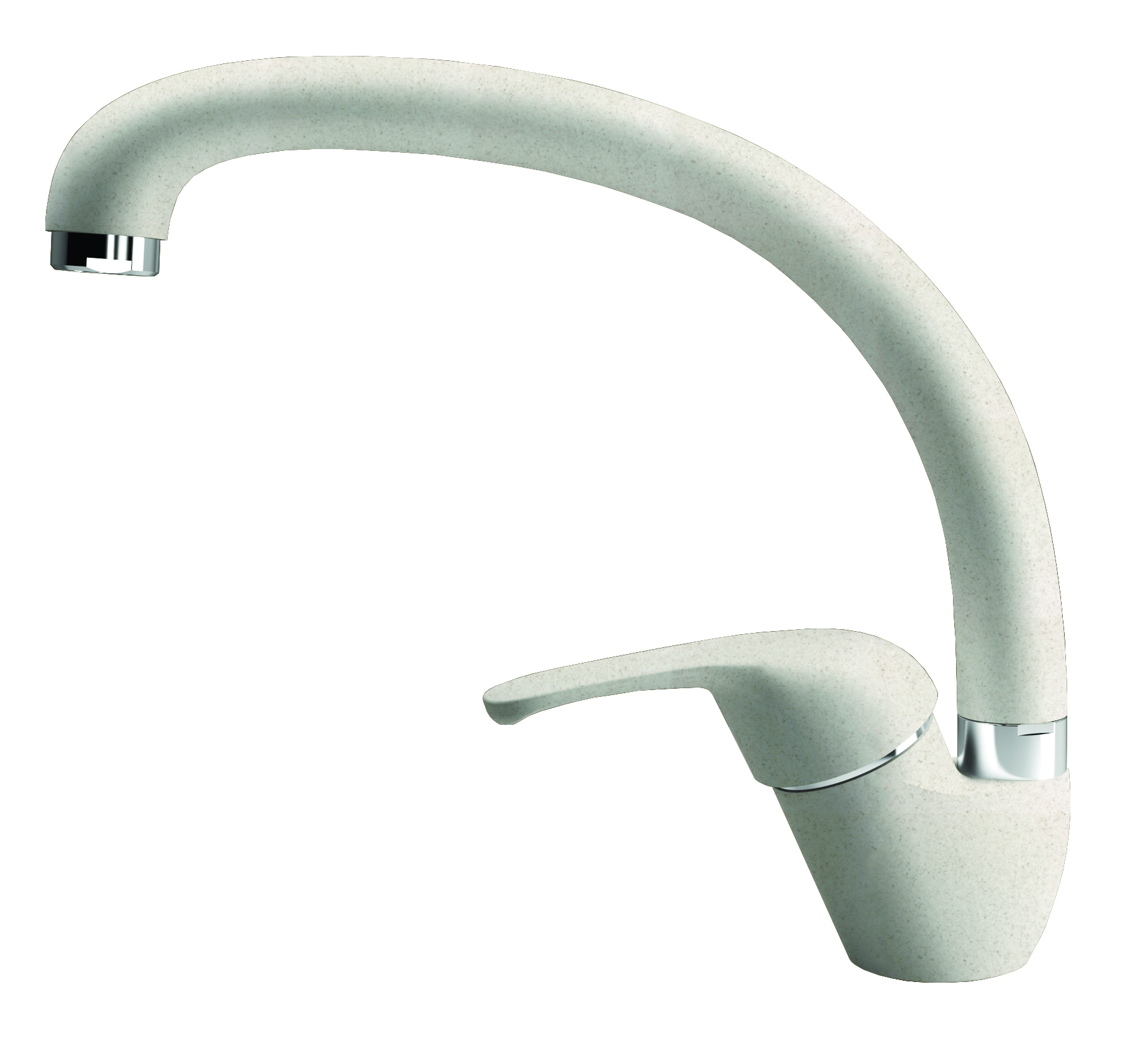 Изображение товара Однорычажный смеситель Рондо DG излив 24 см серый латунь