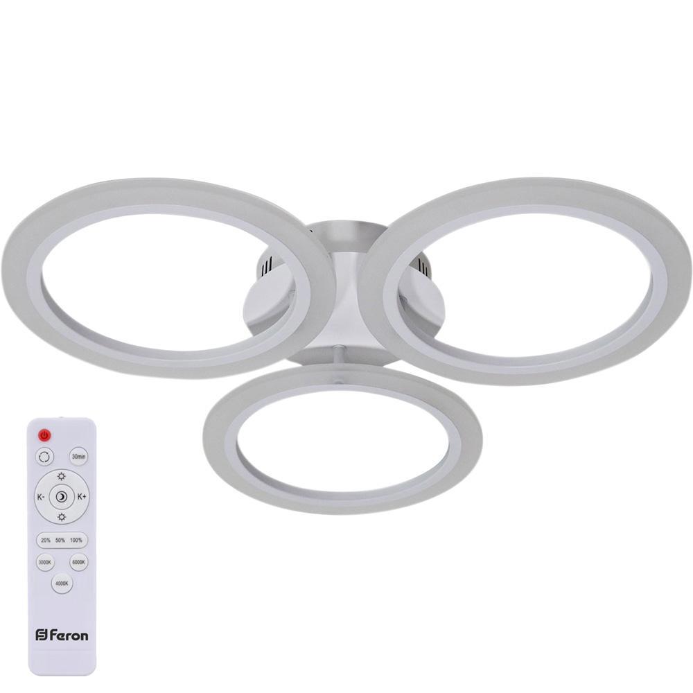 Изображение товара Настенно-потолочный светодиодный светильник FERON AL5930 с пультом управление изменением оттенков б