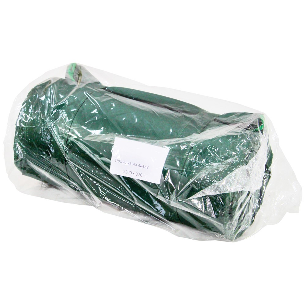 Изображение товара Подушка на скамейку и лавку Комплект Агро 120x37 см цвет зеленый