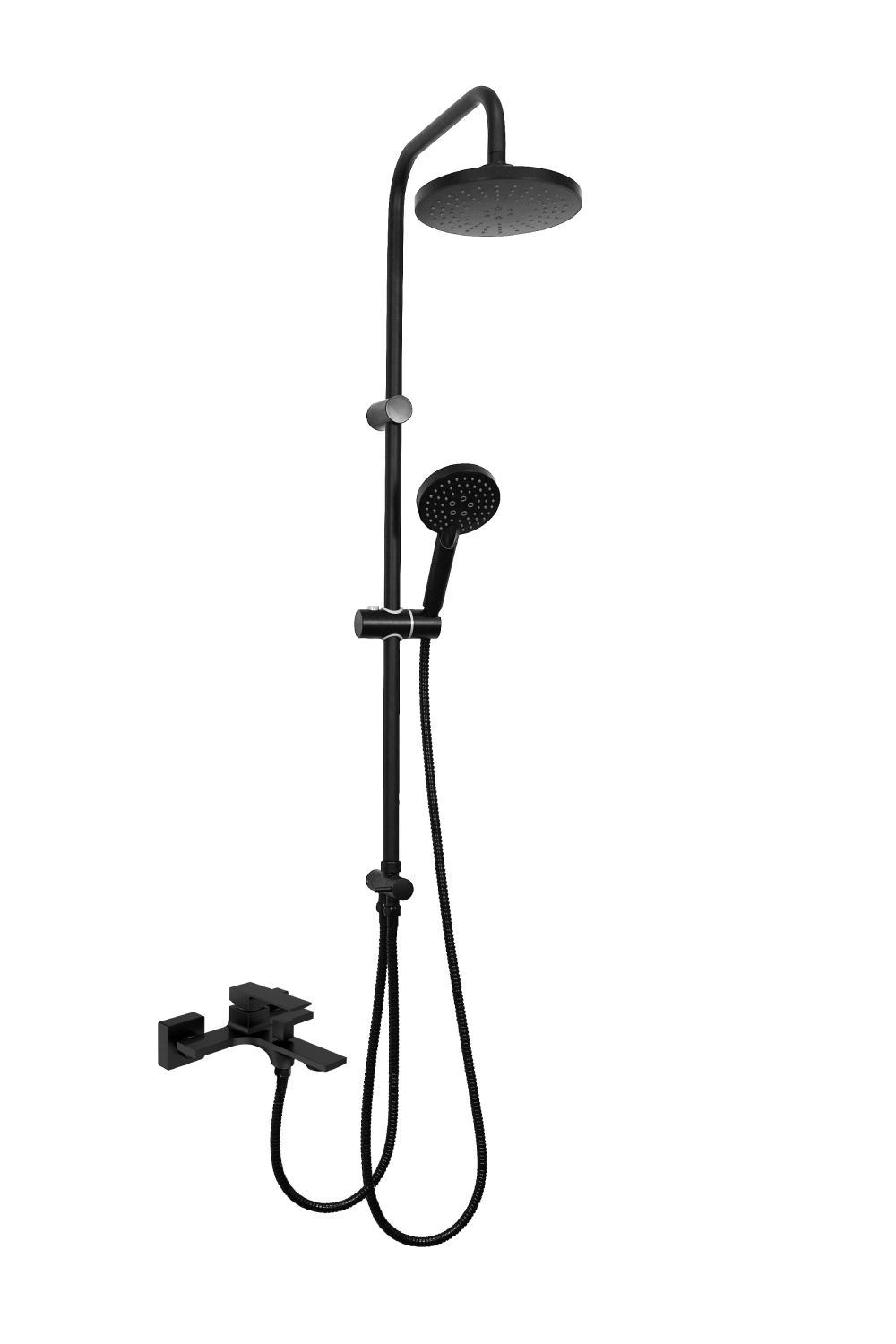 Изображение товара Душевая стойка Orange Lutz M04-932b смеситель с изливом, черный