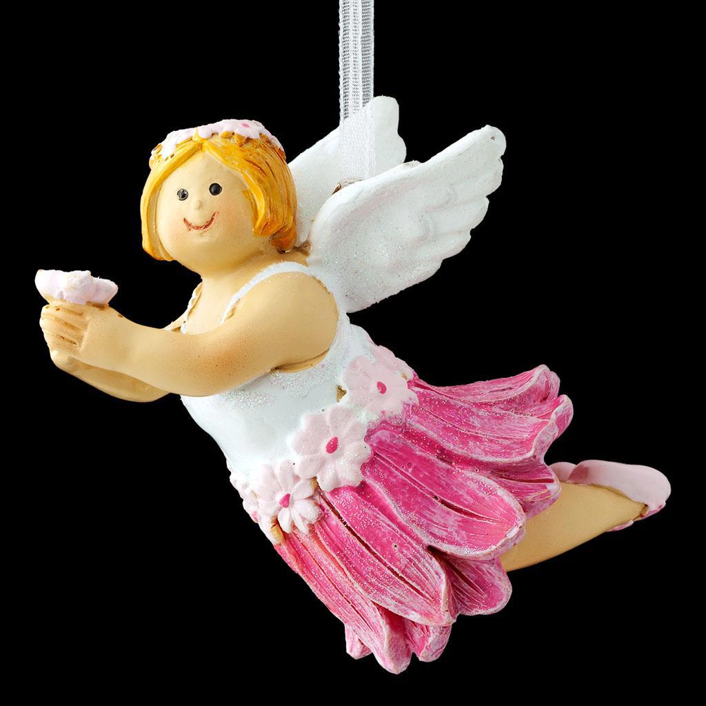 Изображение товара Ёлочная игрушка с ангелом разноцветная 6x4см ErichKrause Decor 46804