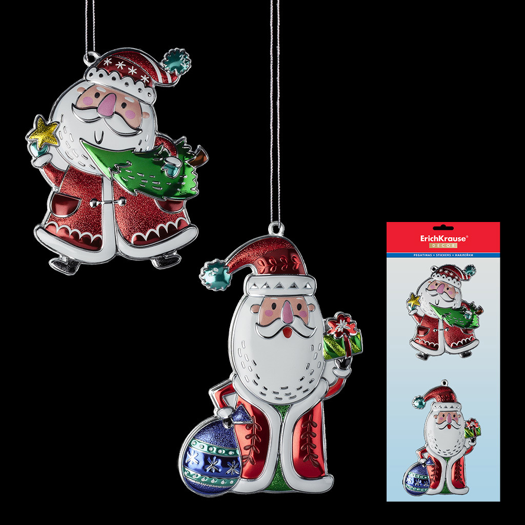 Изображение товара Ёлочная игрушка ErichKrause® Decor 49592, 31x1см 2шт Разноцветный