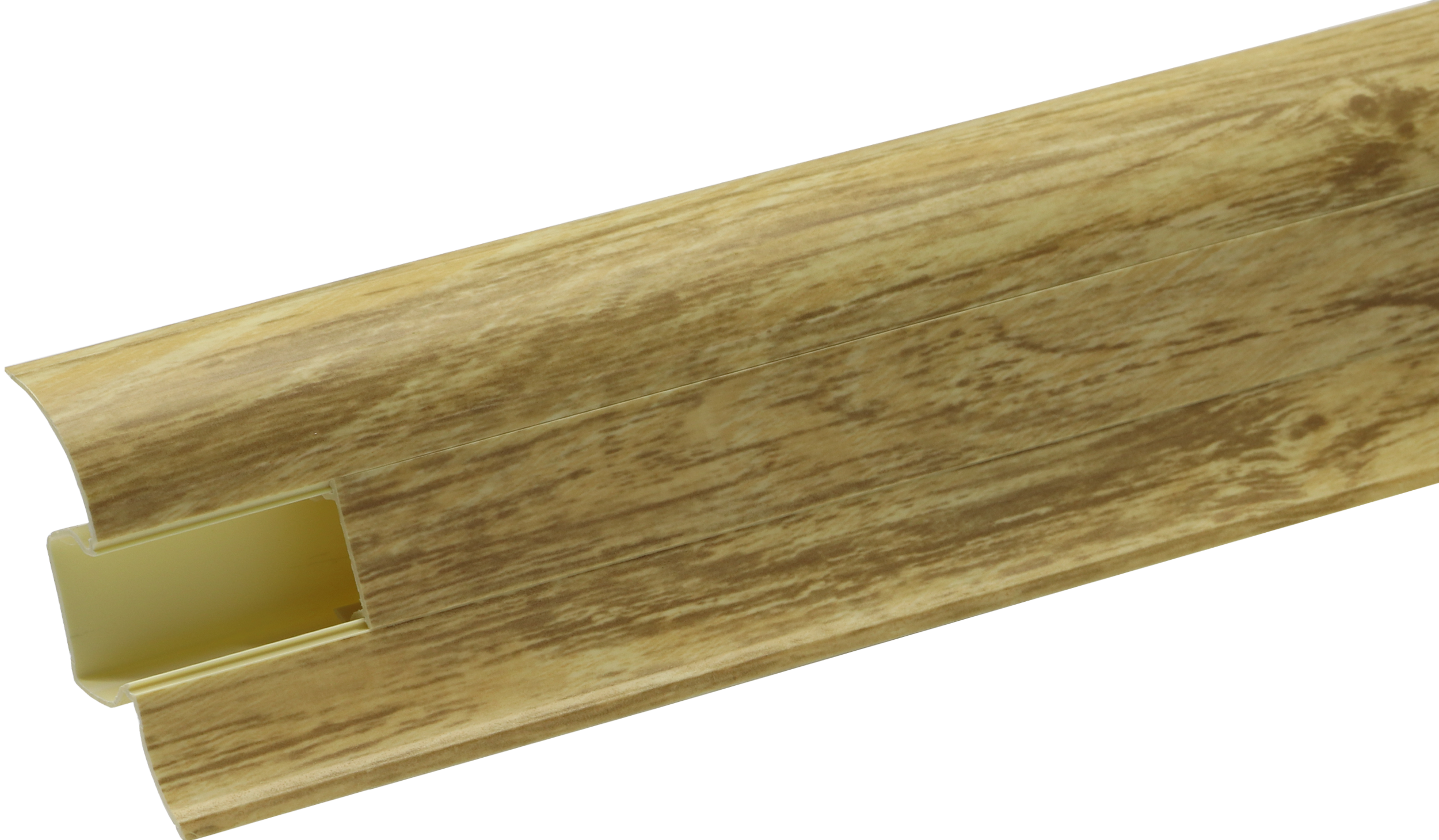 Плинтус напольный Artens ПВХ Дуб Беленый 5.5 см 2.5 м