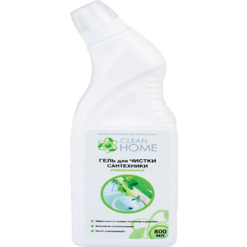 Изображение товара Гель для чистки сантехники Clean Home 800 мл Изображение товара Гель для чистки сантехники Clean Home 800 мл