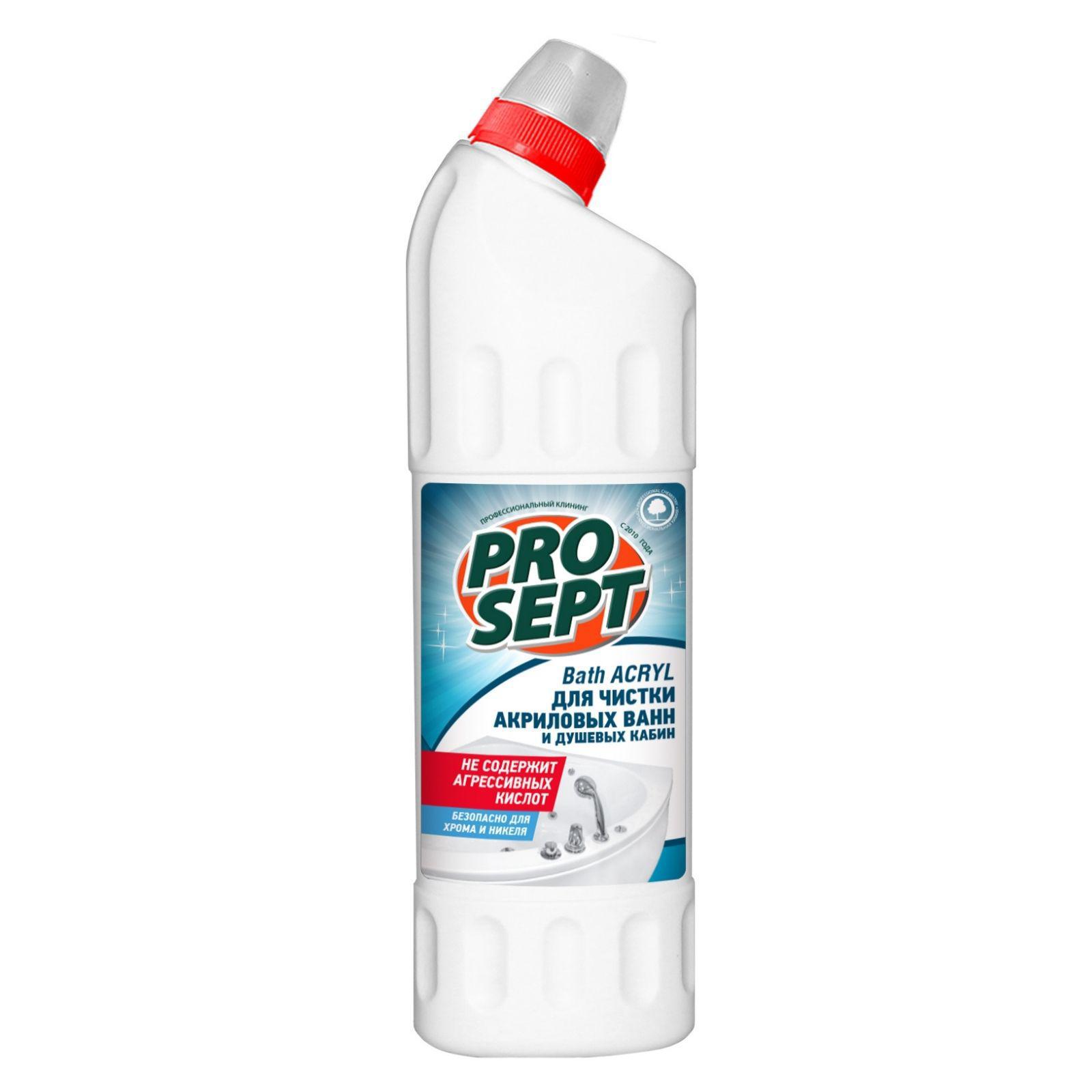Изображение товара Средство для чистки акриловых поверхностей Prosept Bath Acryl 1 л Изображение товара Средство для чистки акриловых поверхностей Prosept Bath Acryl 1 л