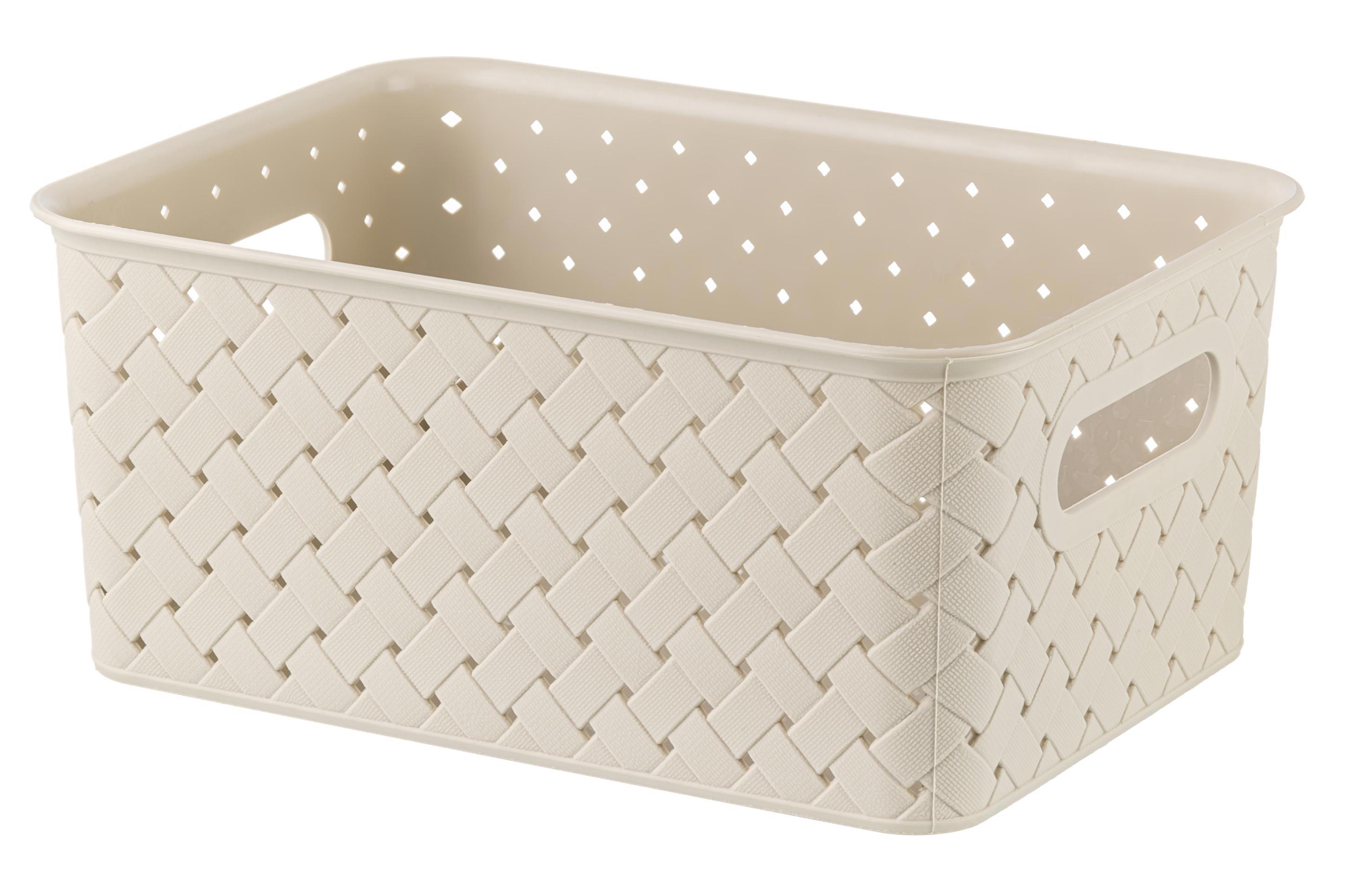 Изображение товара Корзина El Casa 811900 17.30x10.50x23.50 см полипропилен цвет латте 1 шт