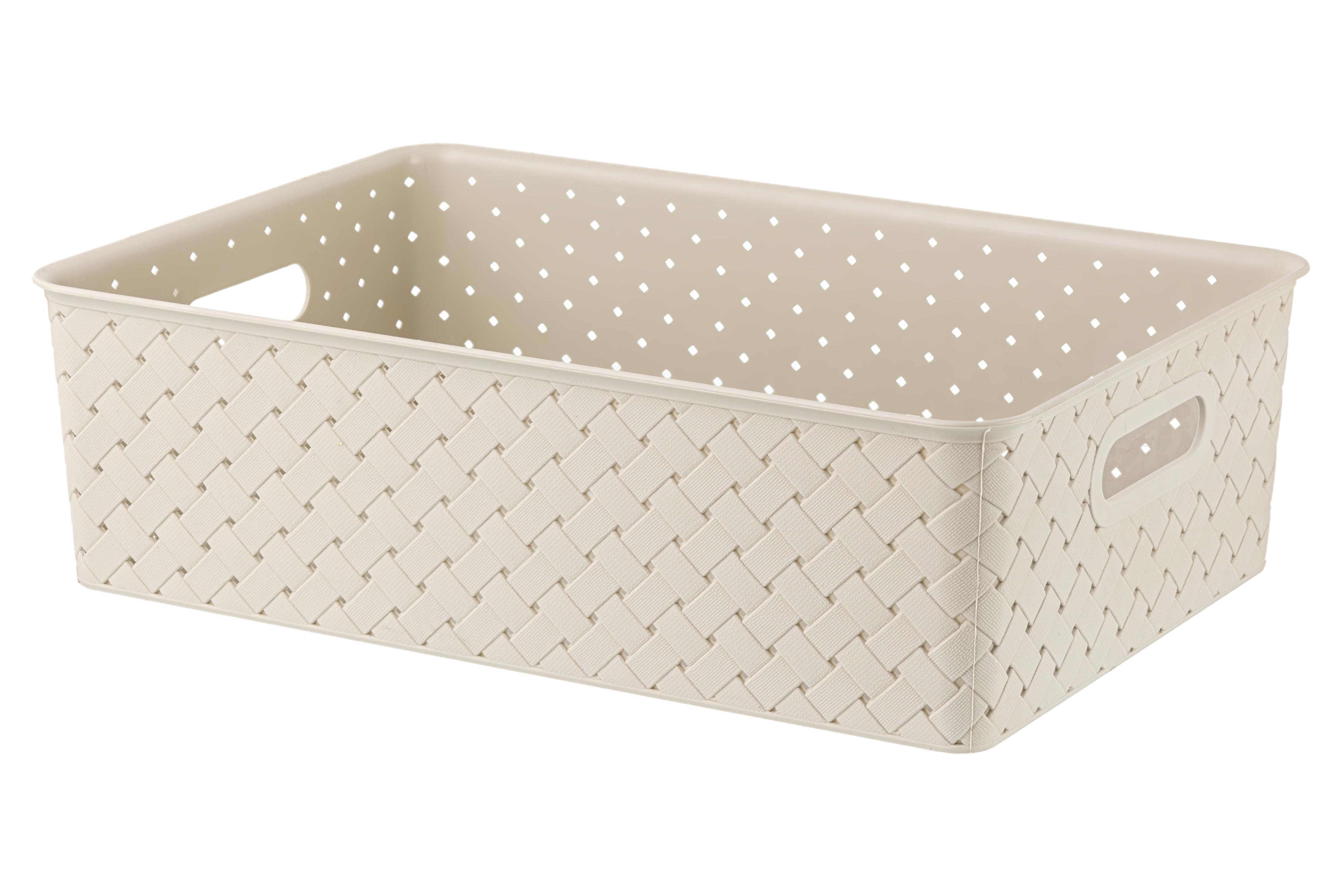 Изображение товара Корзина EL CASA 811904 из полипропилена 24.5x35x10.5 см бежевый