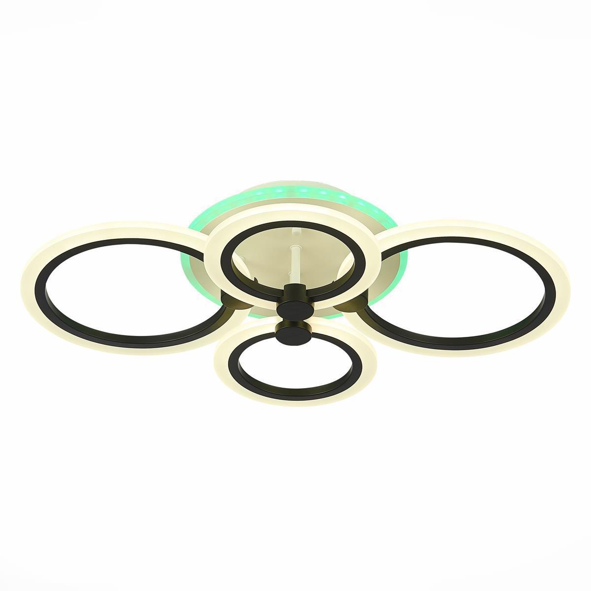 Изображение товара Люстра потолочная светодиодная EVOLED SLE500542-04RGB Белый, Черный/Белый LED 1*72W 3000-6000K