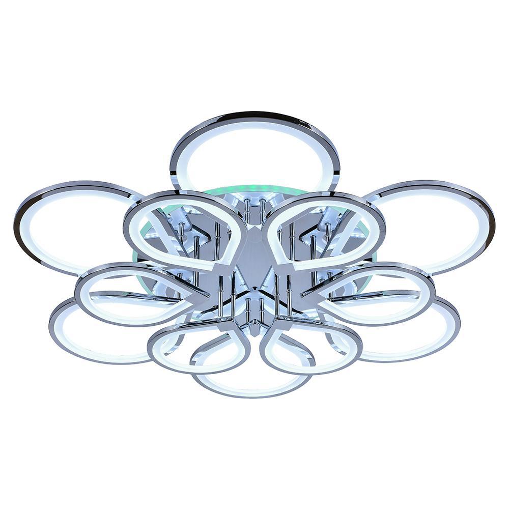 Изображение товара Светодиодная люстра Profit Light 8000/6+6 CHR 372W RGB для гостиной и спальни