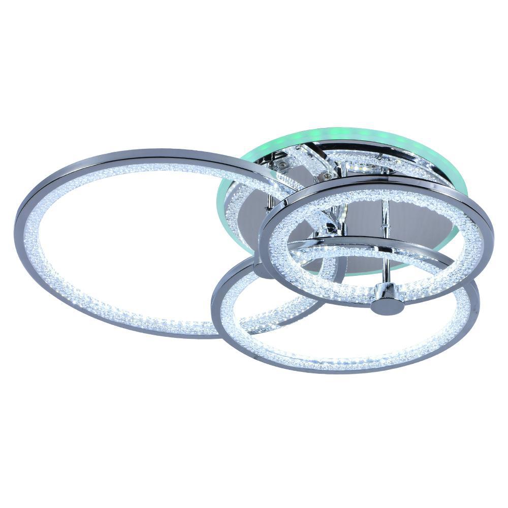 Изображение товара Светодиодная Люстра Profit Light 8002/3 CHR 108W+7W RGB Современная потолочная лампа