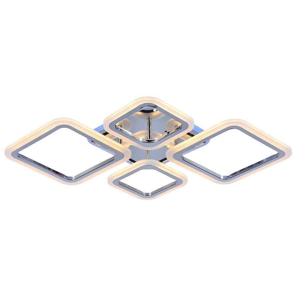 Изображение товара Светодиодная люстра 8075/2+2 CHR 88W+8W RGB, Profit Light