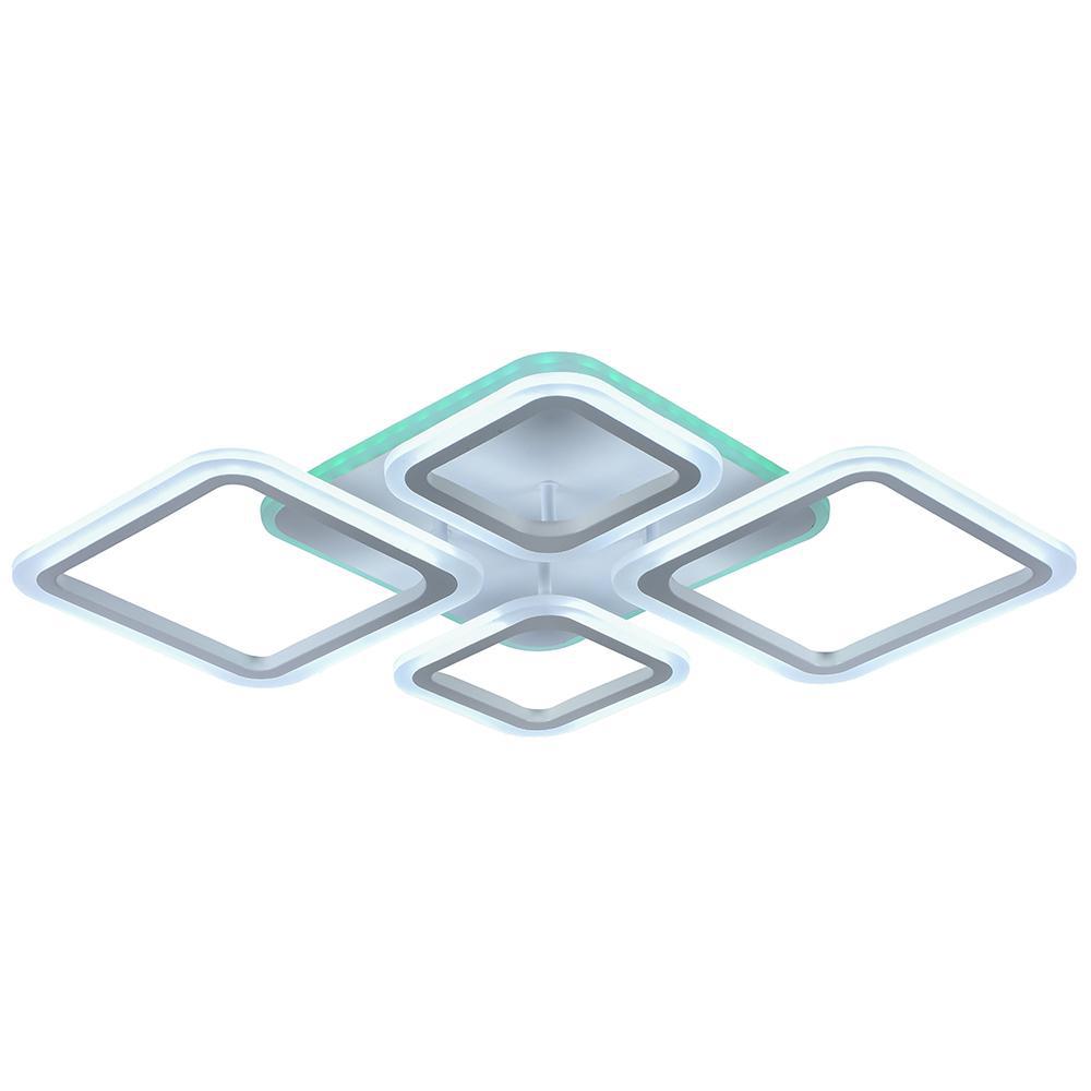 Изображение товара Светодиодная люстра Profit Light 8075/2+2 RGB белая тонкая современная