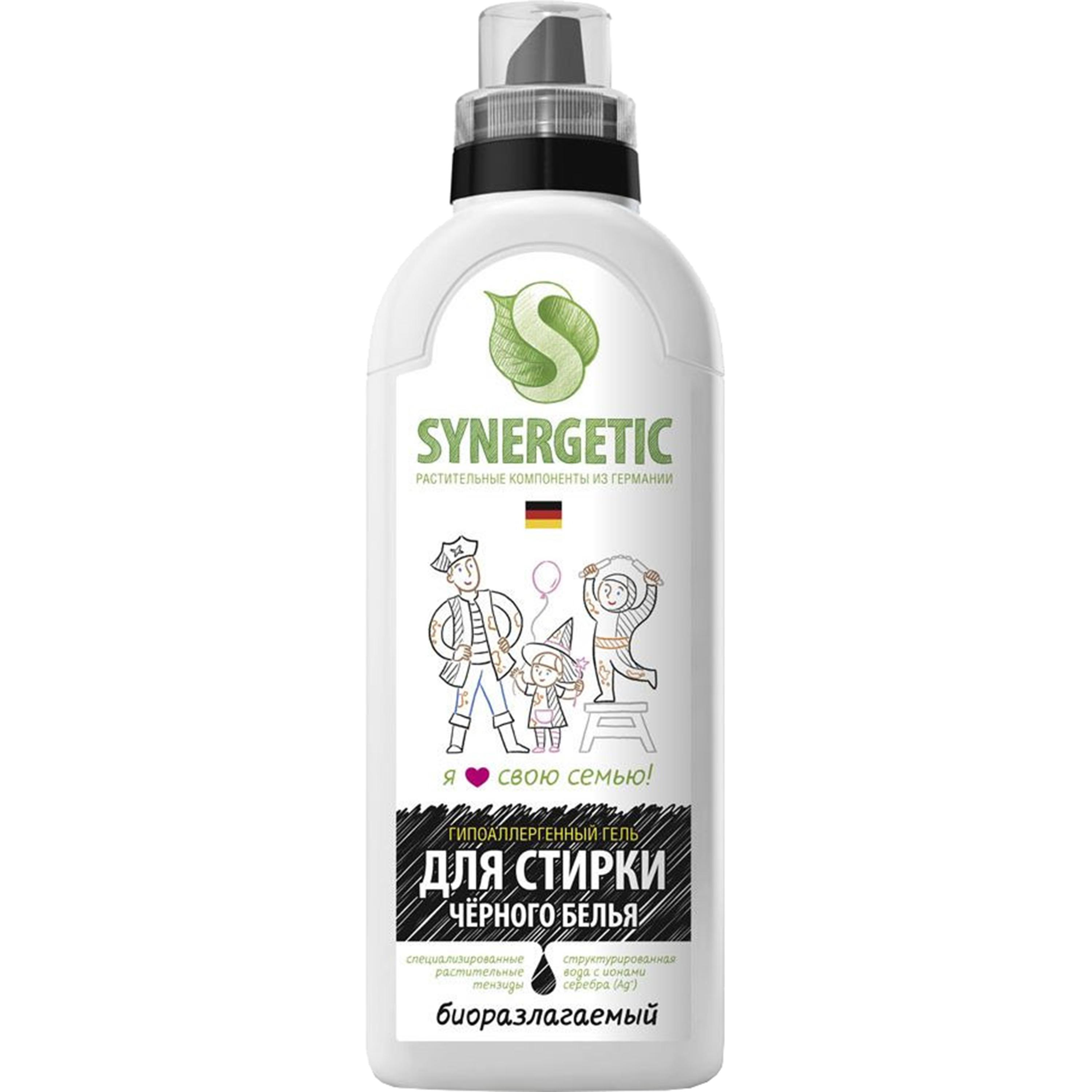 Изображение товара Гель для стирки Synergetic для чёрного белья 0.75 л