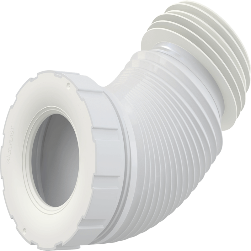 Изображение товара Гибкая подводка для унитаза ALCPLAST D 70/110×102/122 мм регулируемая длина