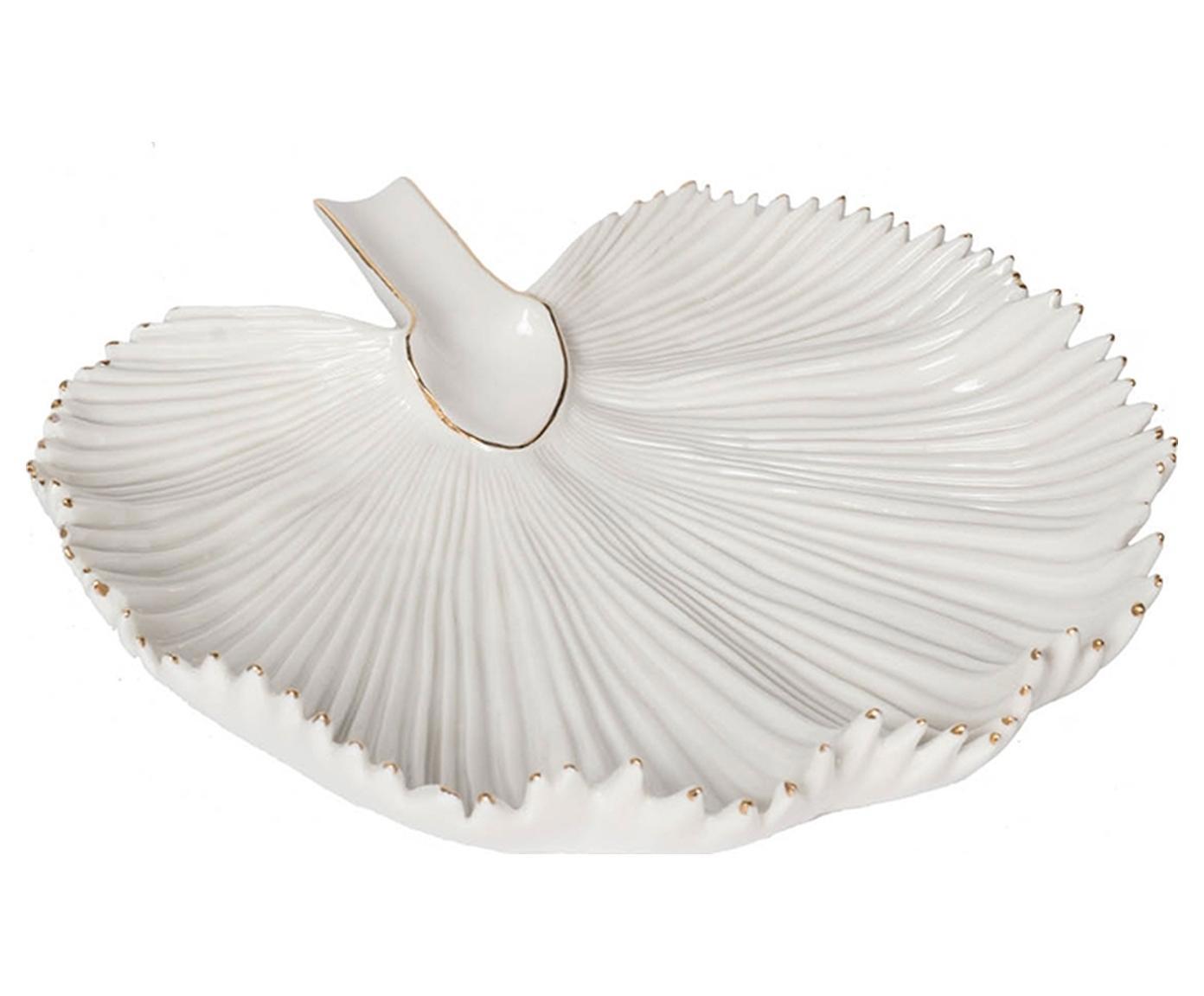 Изображение товара Декоративное блюдо Гласар AV2075 — белая керамика, 25x5 см