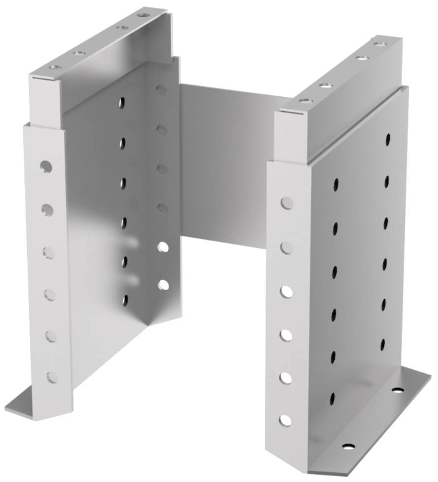 Изображение товара Консоль напольная универсальная для дымохода Металлик и Ко 430 мм регулировка