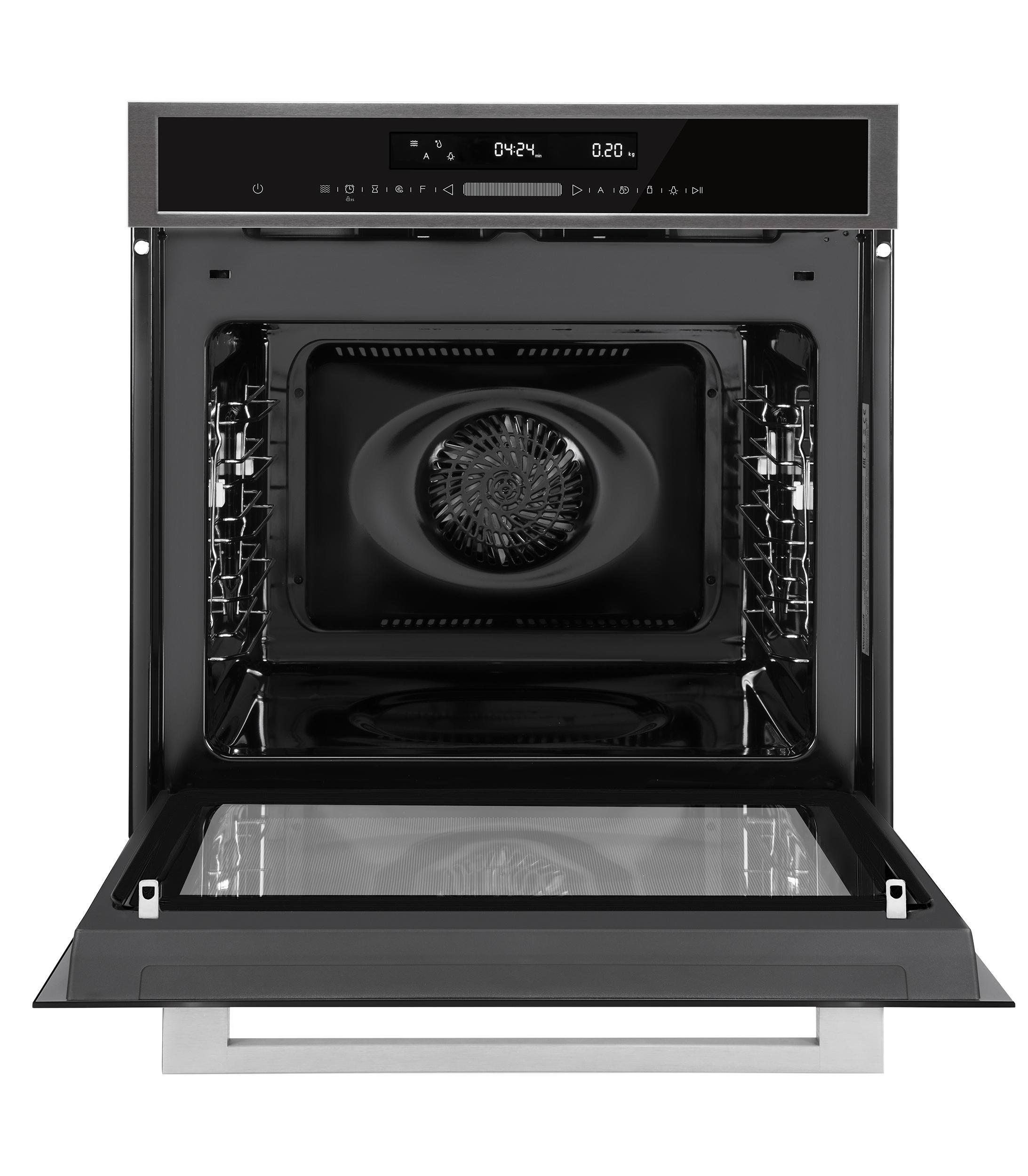 Изображение товара Духовой шкаф WEISSGAUFF 59.6х56.6х59.5 см телескопические направляющие цвет черный, 428337