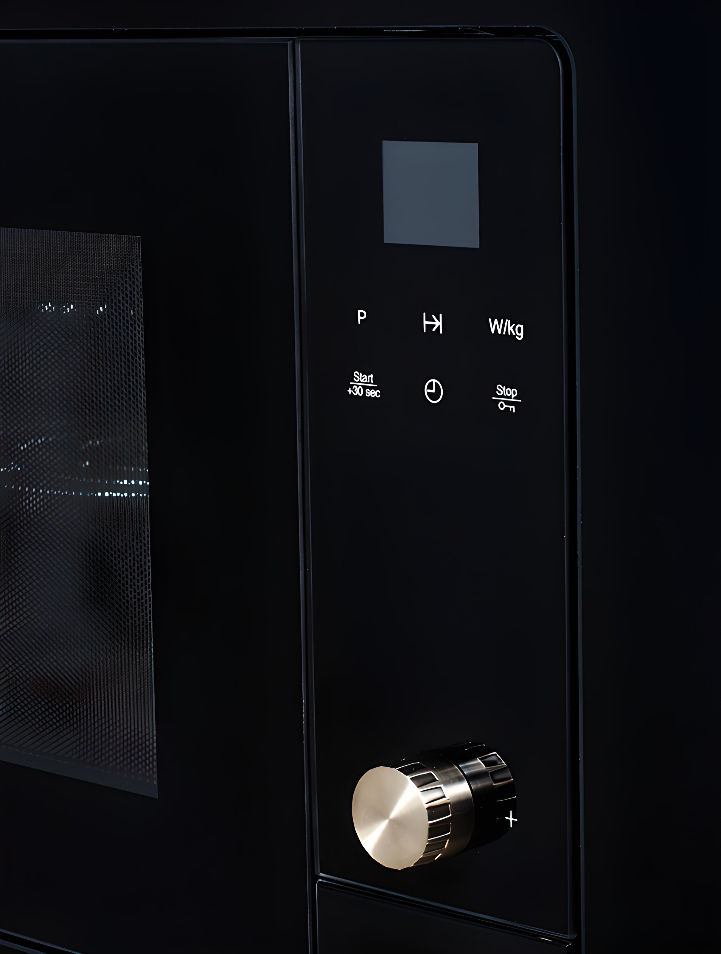 Изображение товара Встраиваемая микроволновая печь Kuppersberg HMW 655 X черная нержавеющая сталь 18 л