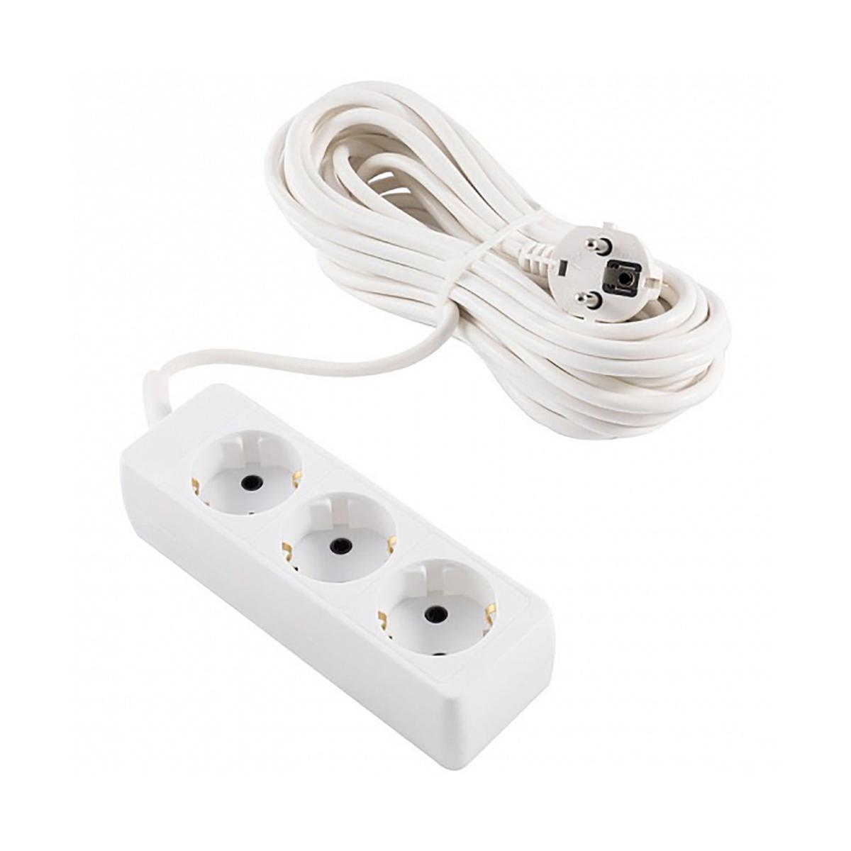 Изображение товара Удлинитель ENG Y 220771 3 розетки с заземлением 10 м