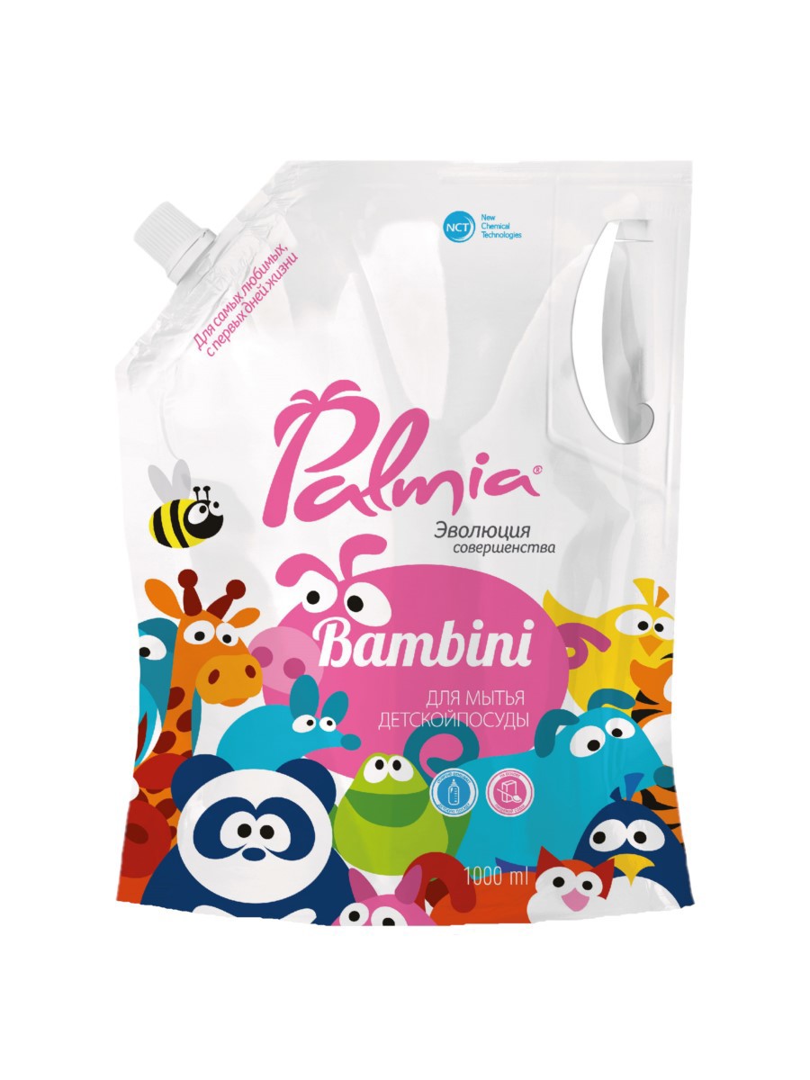 Изображение товара Средство Palmia Bambini для мытья детской посуды на основе пищевой соды 1 л