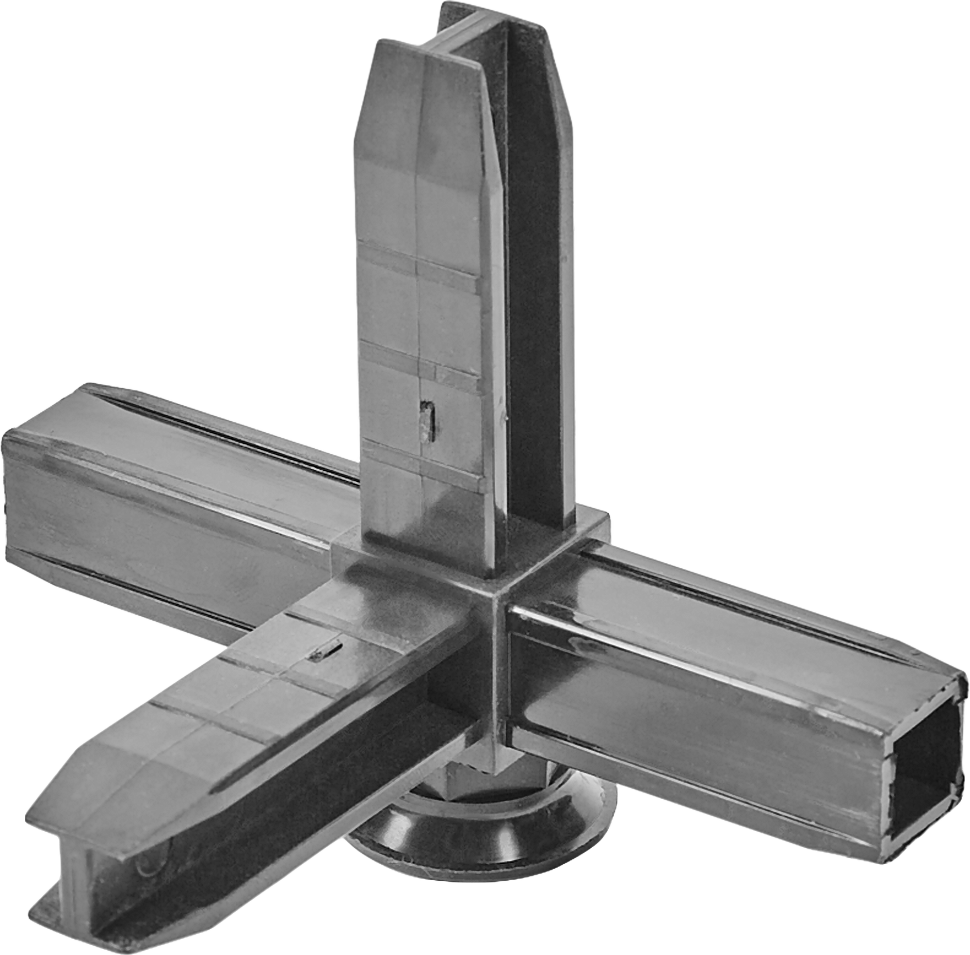 Коннектор 4 Лофт с регулируемой опорой пластик черный