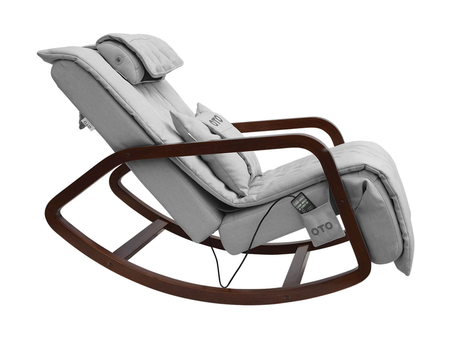 Изображение товара Массажное кресло-качалка OTO Grand Life OT2007 ткань цвет серый