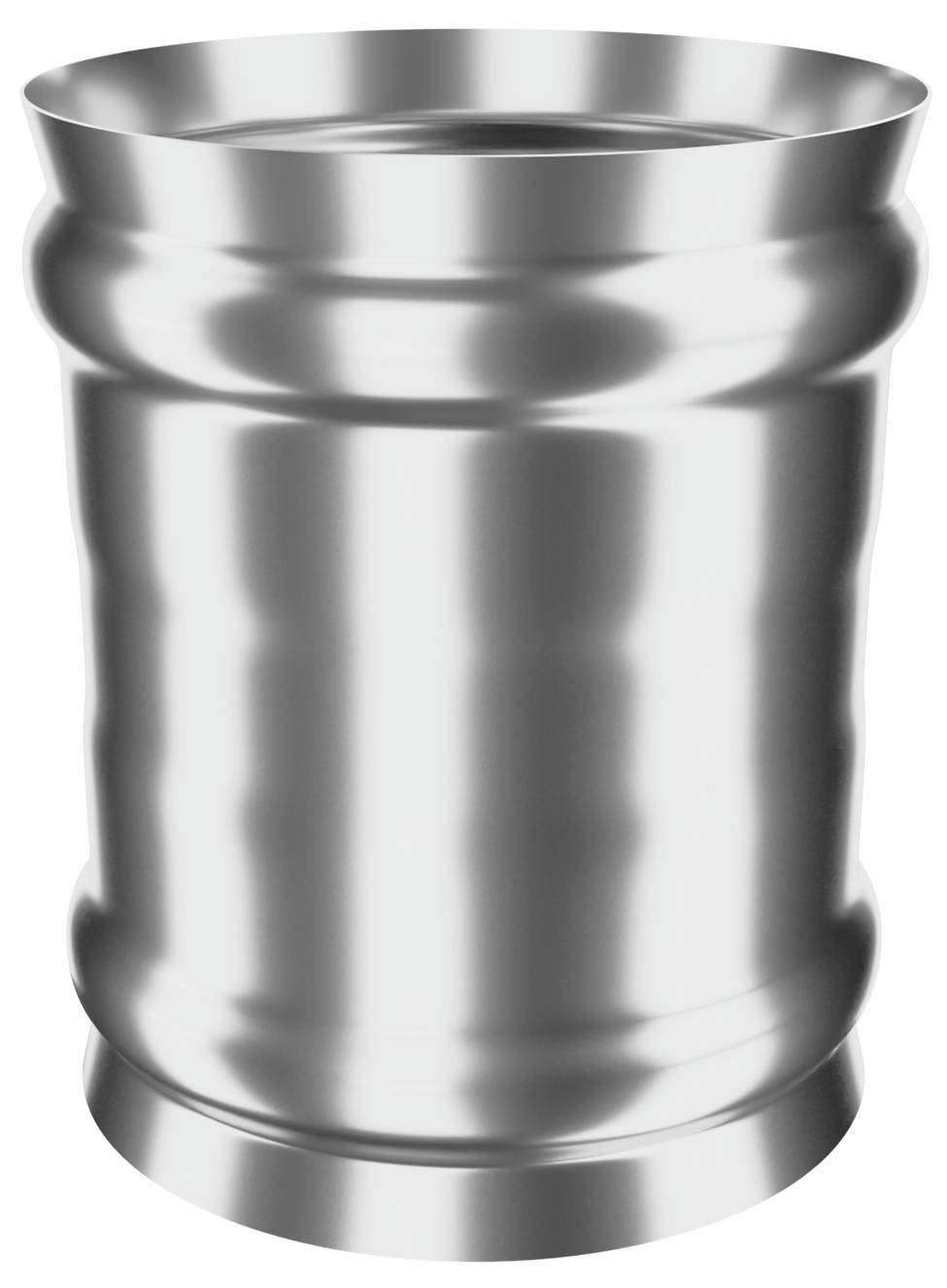 Изображение товара Адаптер Металлик и Ко D115 0.8мм для дымохода нержавеющая сталь Россия