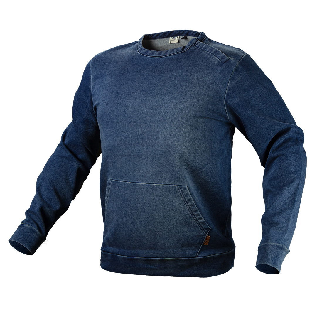 Изображение товара Толстовка рабочая Neo Tools Denim цвет темно-синий размер S/48 рост 175-178 см Изображение товара Толстовка рабочая Neo Tools Denim цвет темно-синий размер S/48 рост 175-178 см