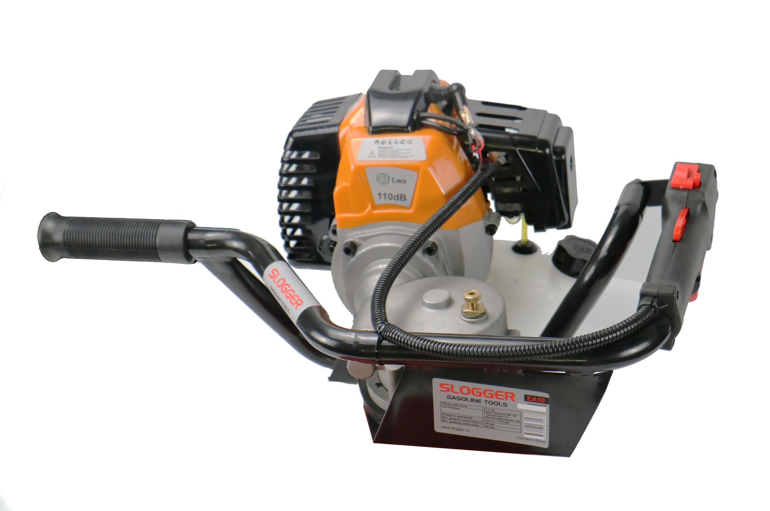 Изображение товара Мотобур Slogger EA50 бензиновый шнековый для грунта и льда 1.73 кВт