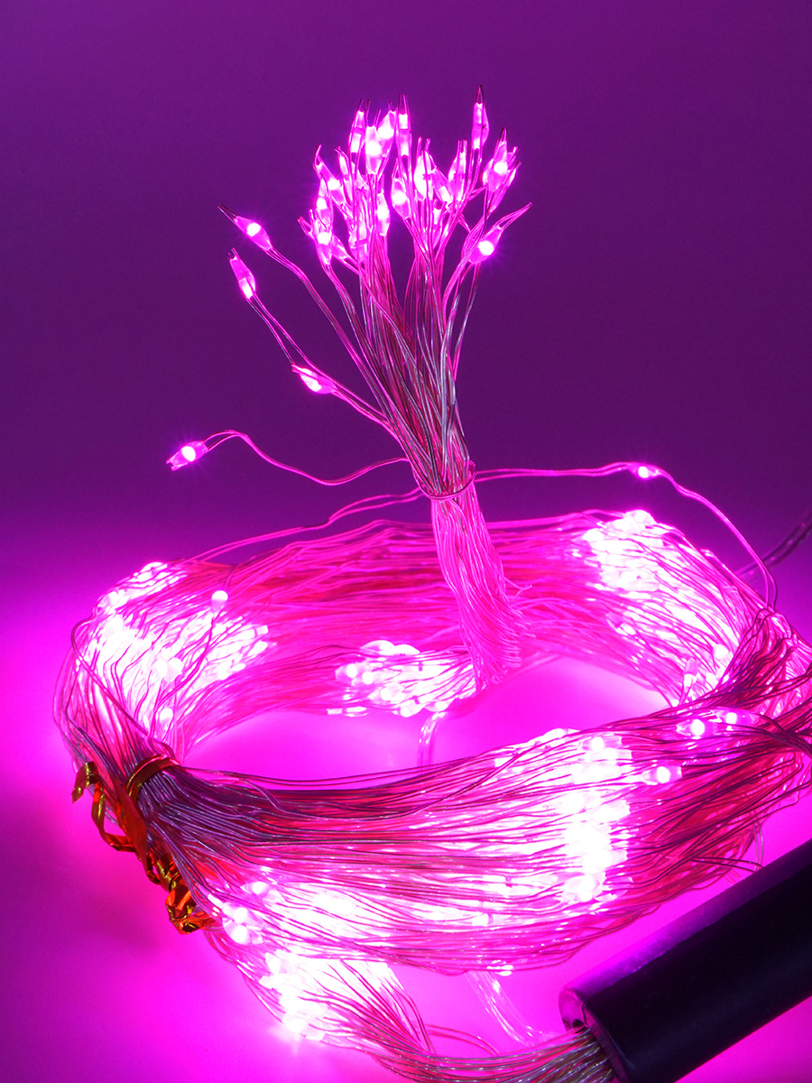 Изображение товара Электрогирлянда комнатная Магия праздника Роса 1.5м 450 ламп розовая