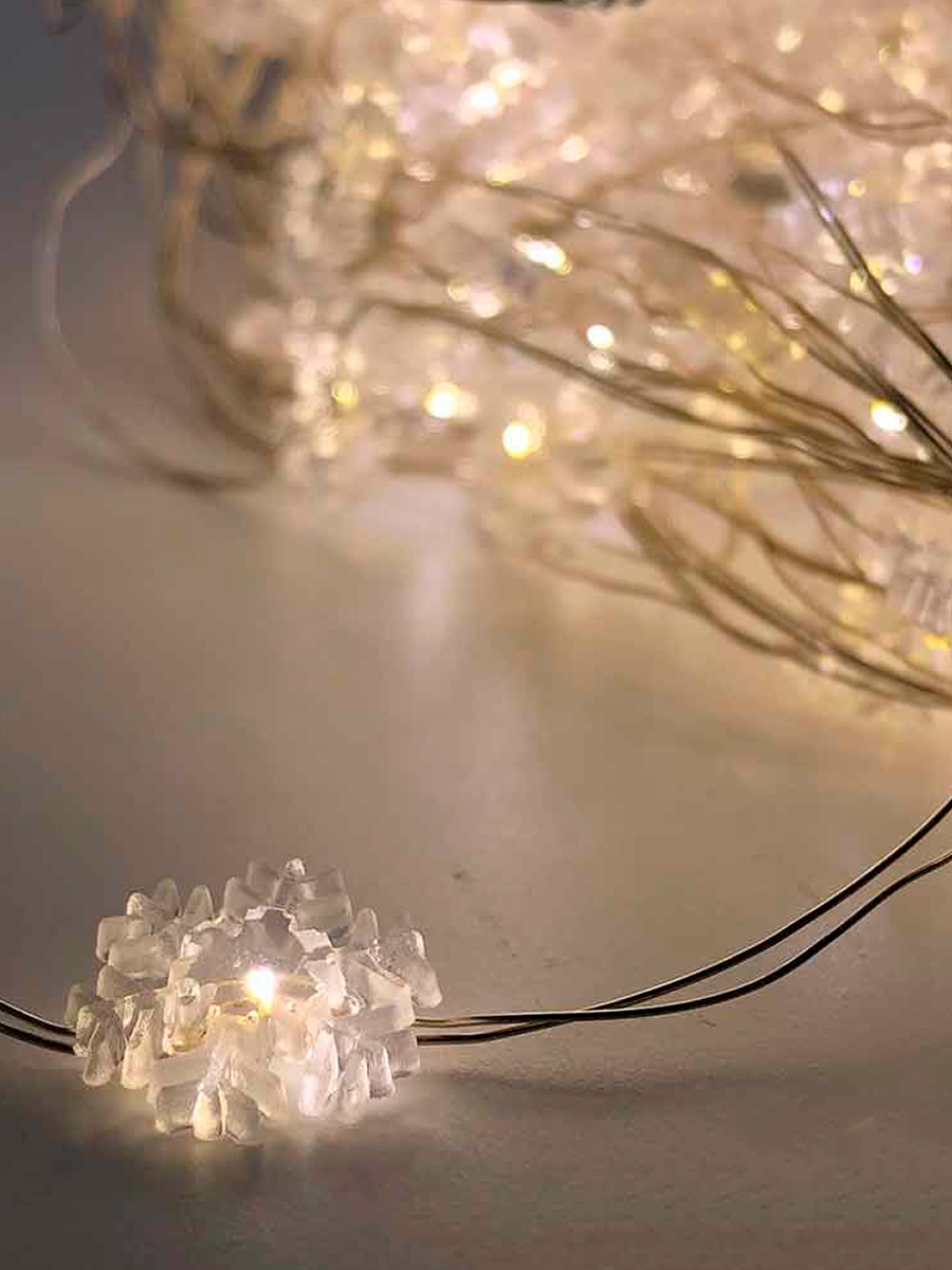 Изображение товара Электрогирлянда универсальная Магия праздника Роса 1.5м 360 ламп Теплый белый свет